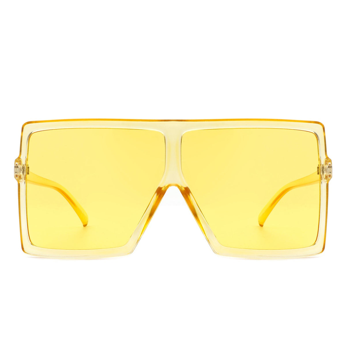Amarylla - Oversize Flat Top Square Tinted Women Fashion Sunglasses - Charming Charlie