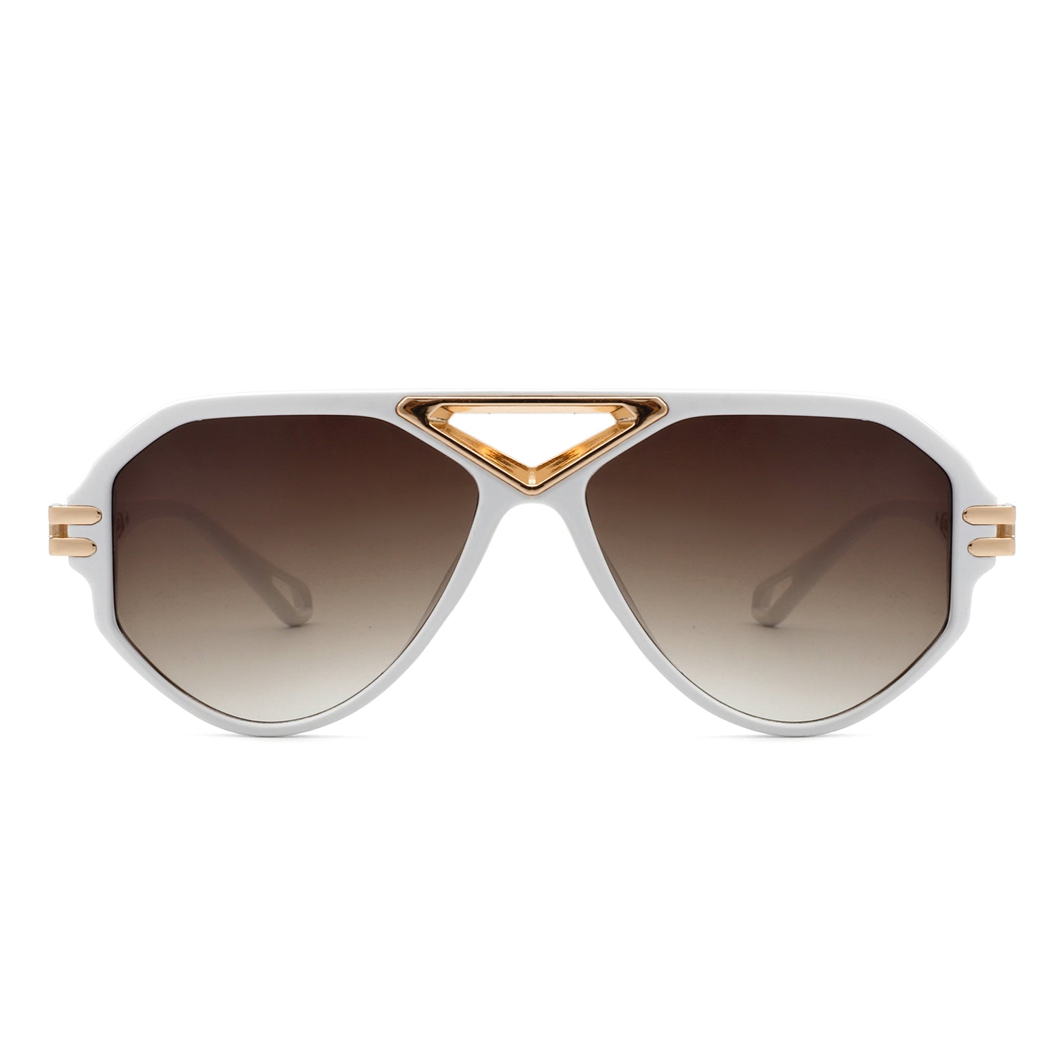 Unityth - Geometric Retro Round Vintage Fashion Aviator Sunglasses - Charming Charlie