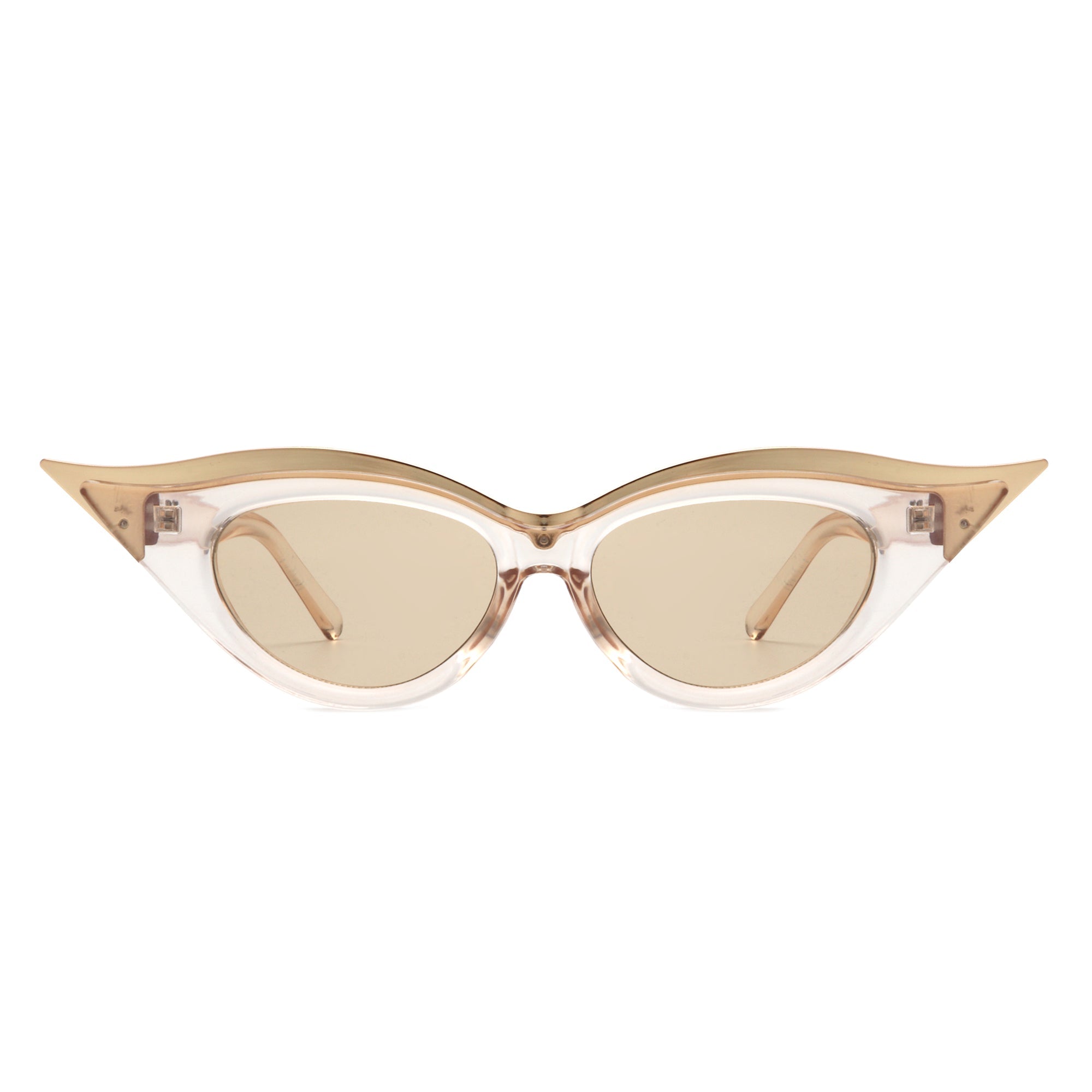 Vaelan - Round Extreme Cat Eye Women's Sunglasses - Charming Charlie
