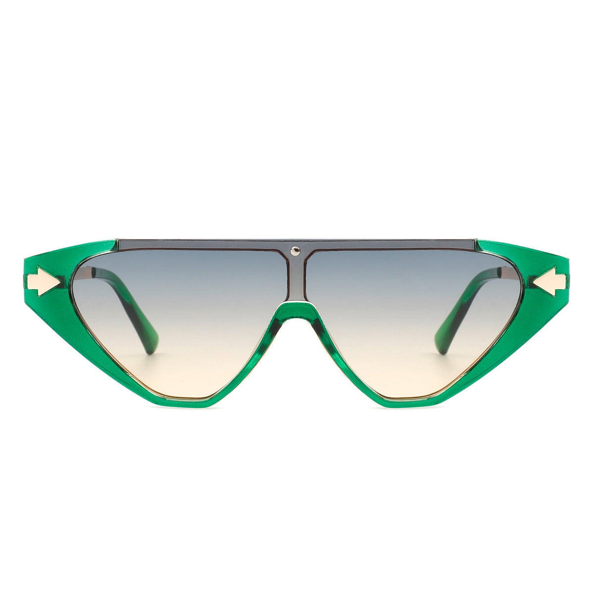 Zedillia - Triangle Mod Irregular Fashion Vintage Geometric Retro Sunglasses - Charming Charlie
