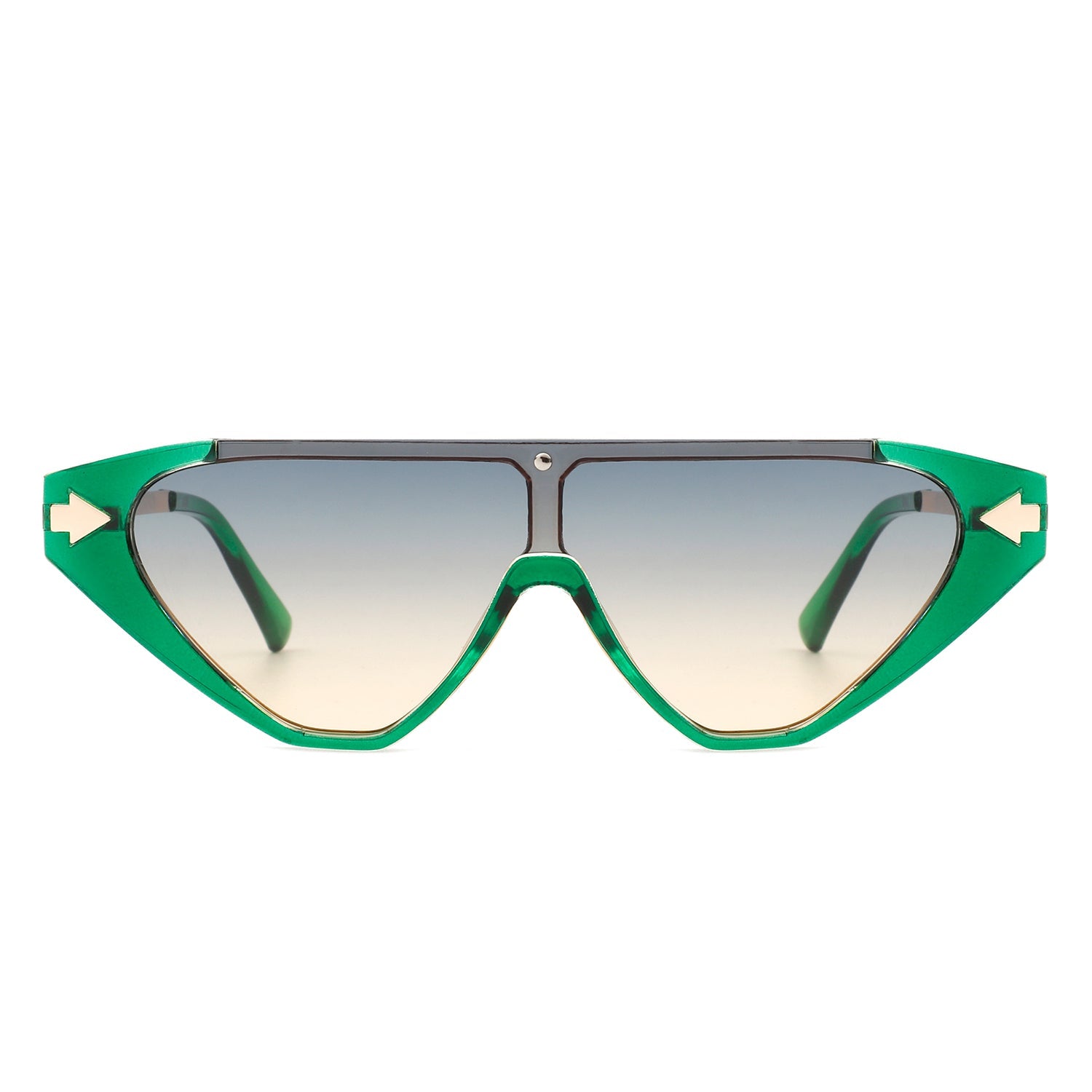 Zedillia - Triangle Mod Irregular Fashion Vintage Geometric Retro Sunglasses - Charming Charlie