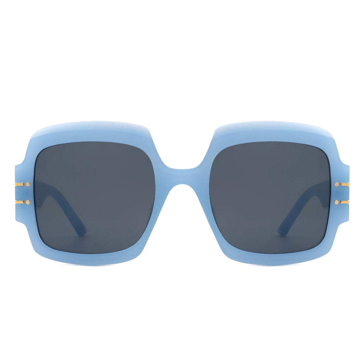 Emblazon - Women Oversize Flat Top Fashion Square Sunglasses - Charming Charlie