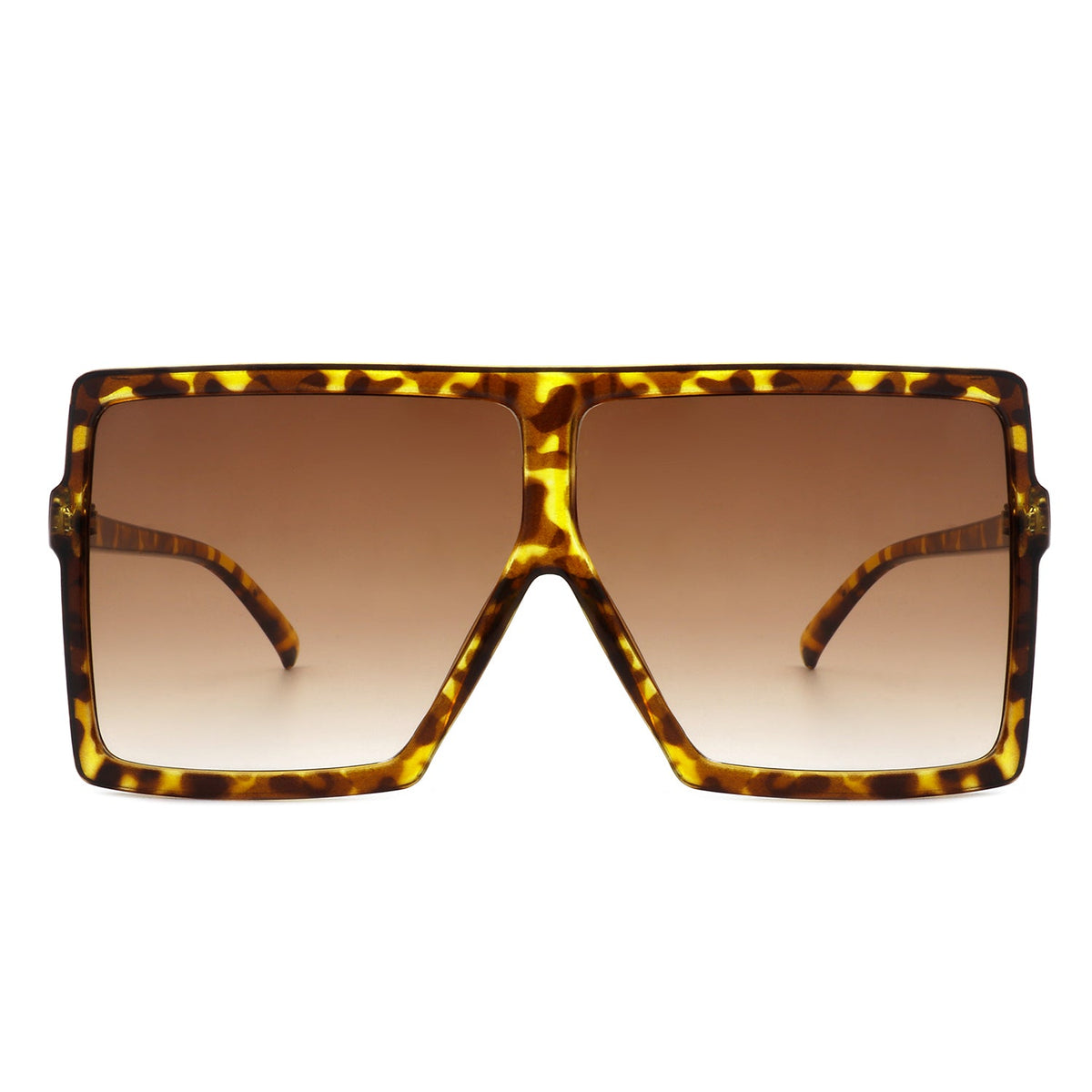 Zenithia - Square Oversize Women Flat Top Fashion Sunglasses - Charming Charlie