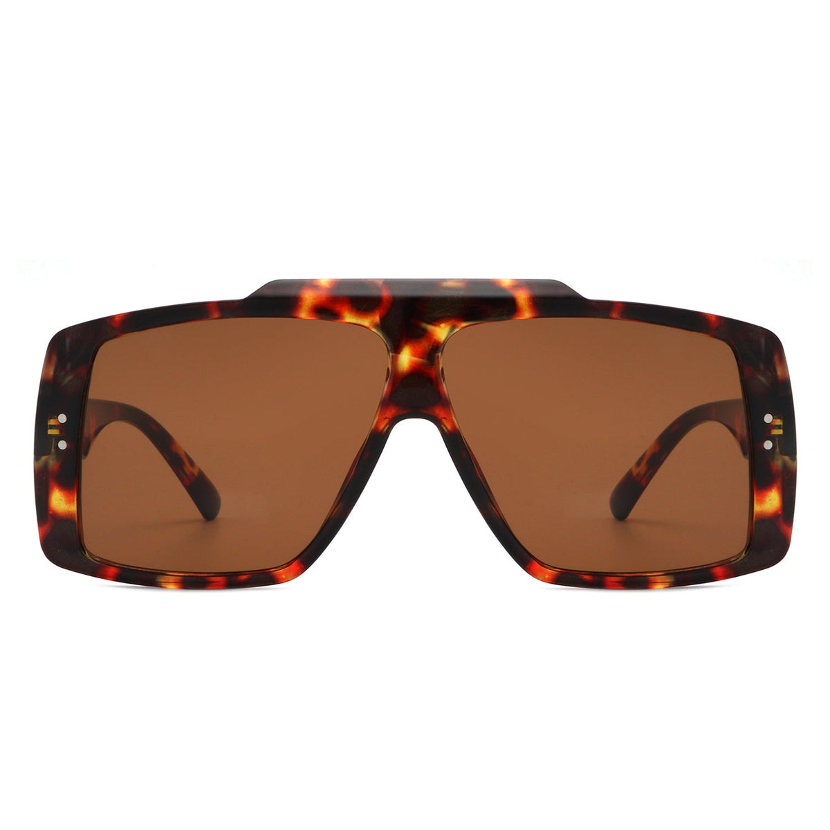 Halia - Square Retro Flat Top Vintage Inspired Fashion Sunglasses - Charming Charlie