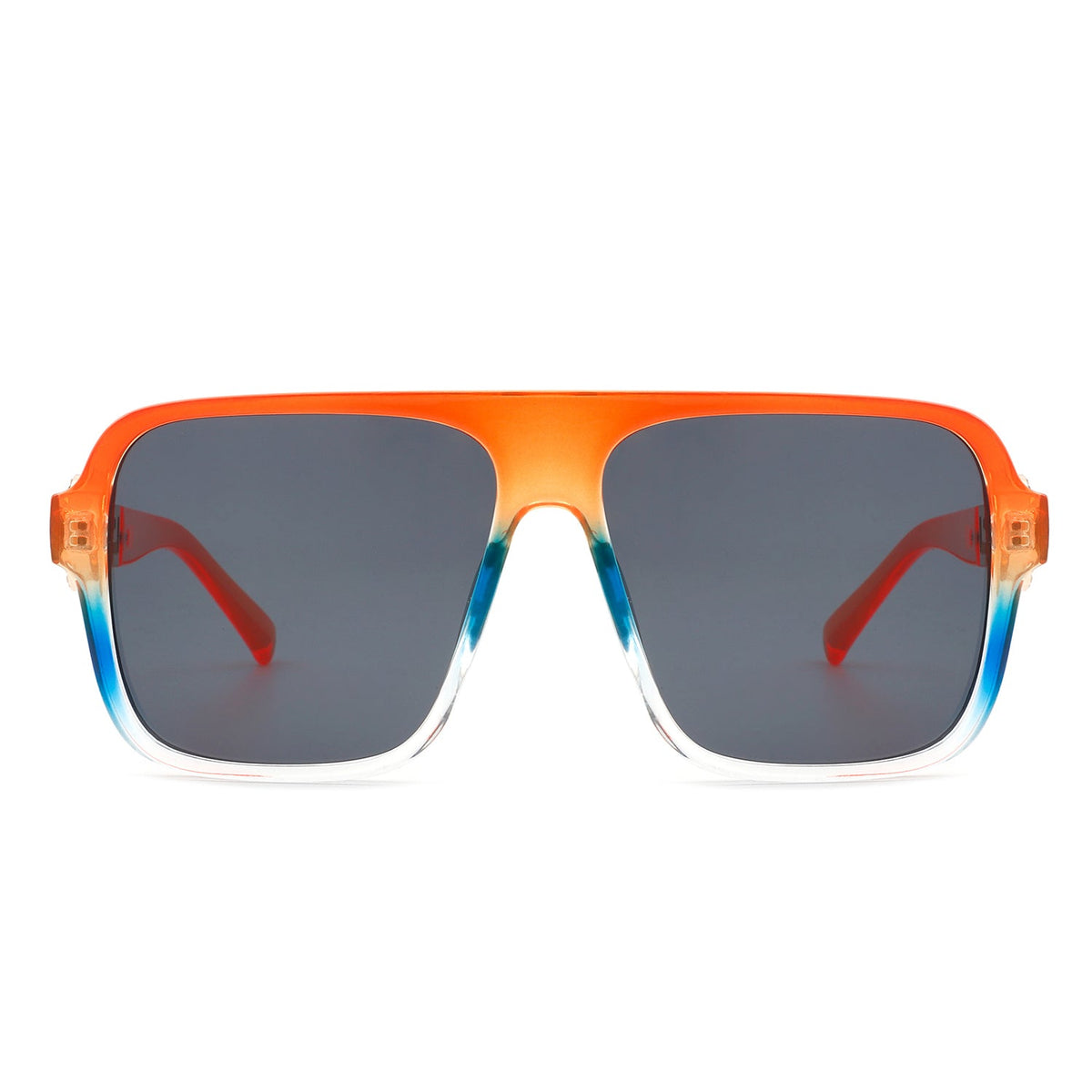 Violetra - Retro Square Aviator Style Vintage Flat Top Sunglasses - Charming Charlie
