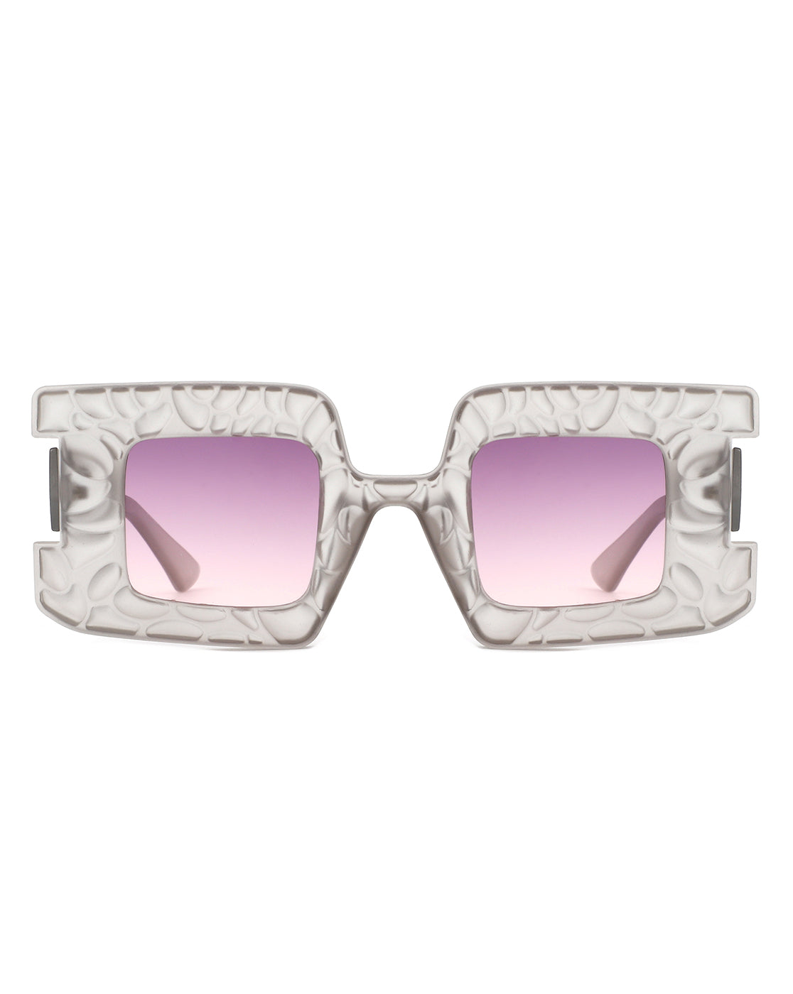 Pledge - Modern Chunky Geometric Square Fashion Sunglasses - Charming Charlie