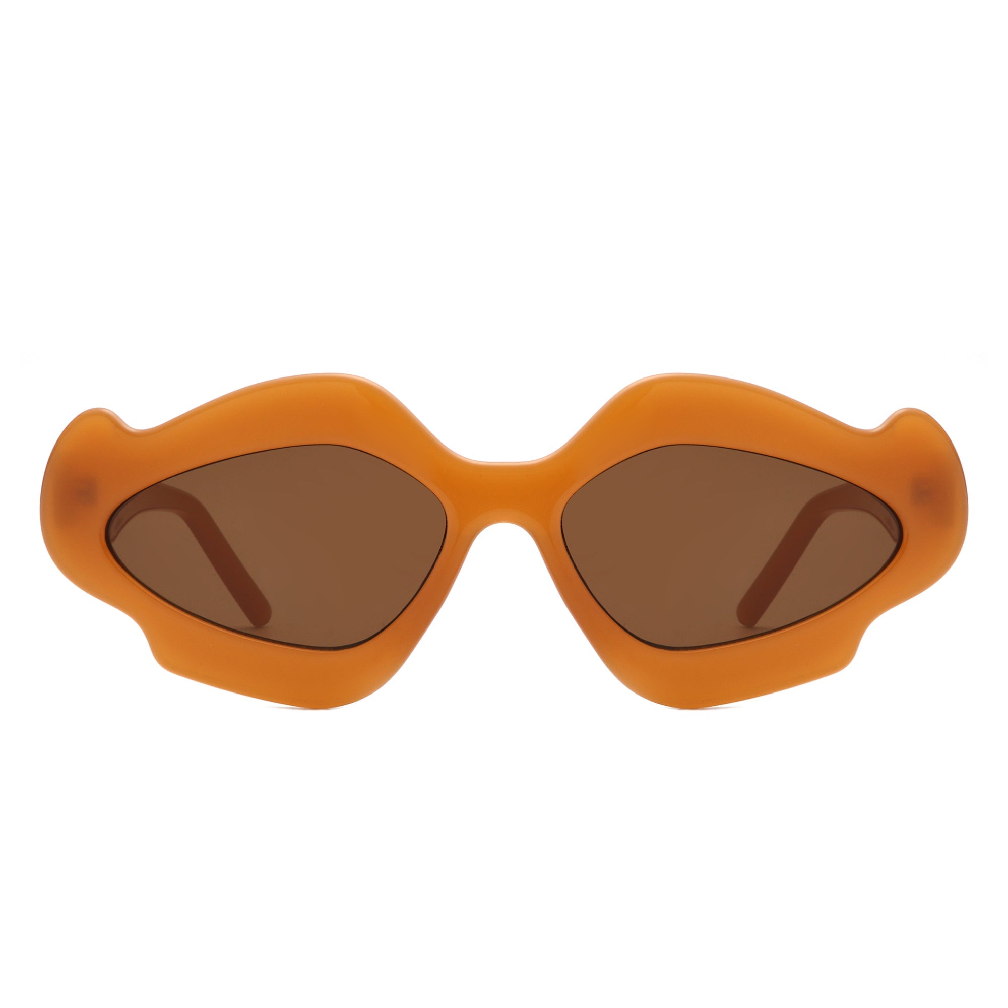 Zyrith - Geometric Wavy Designed Women's Sunglasses - Charming Charlie