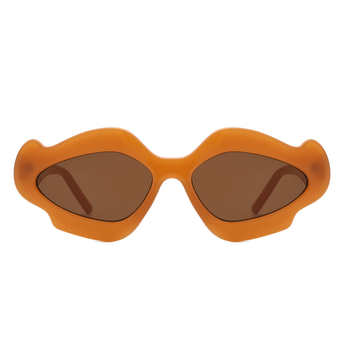 Zyrith - Geometric Wavy Designed Women's Sunglasses - Charming Charlie