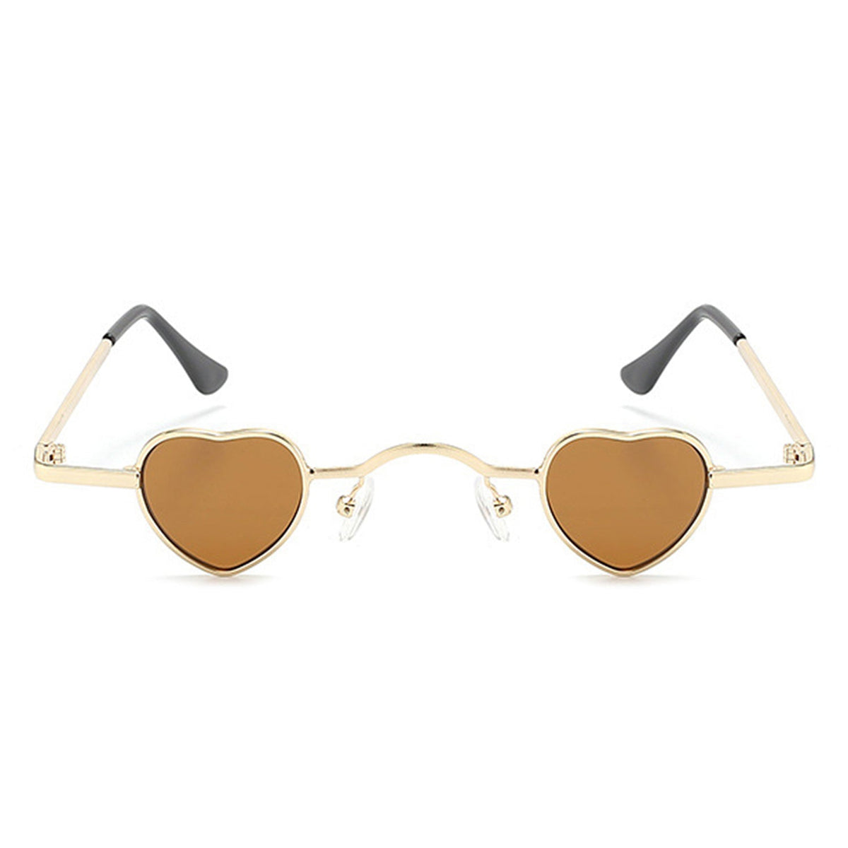 Zyral - Metal Heart Shaped Tinted Mini Color Pop Sunglasses - Charming Charlie