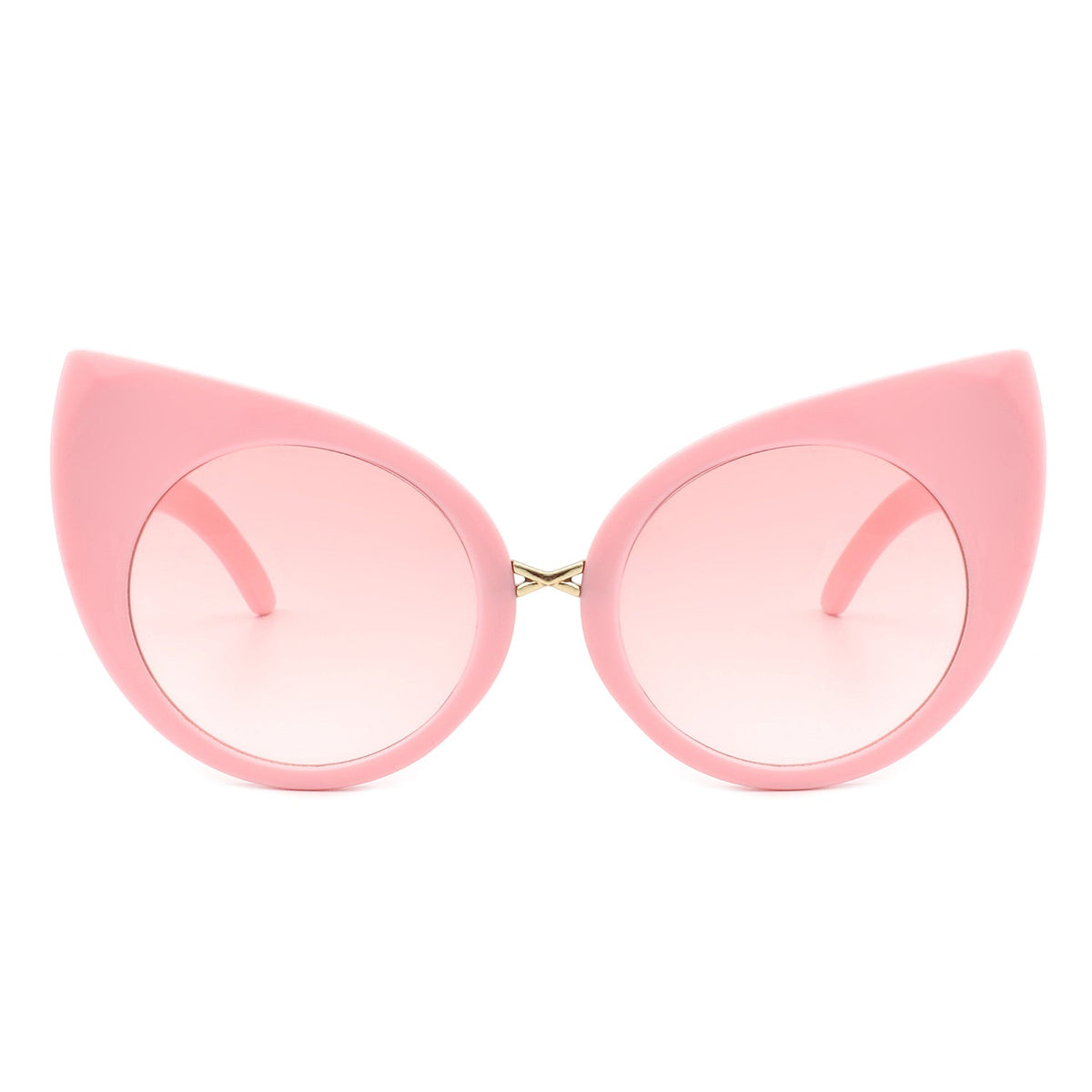 Iridessa - Women Mod Retro High Pointed Oversize Fashion Cat Eye Sunglasses - Charming Charlie