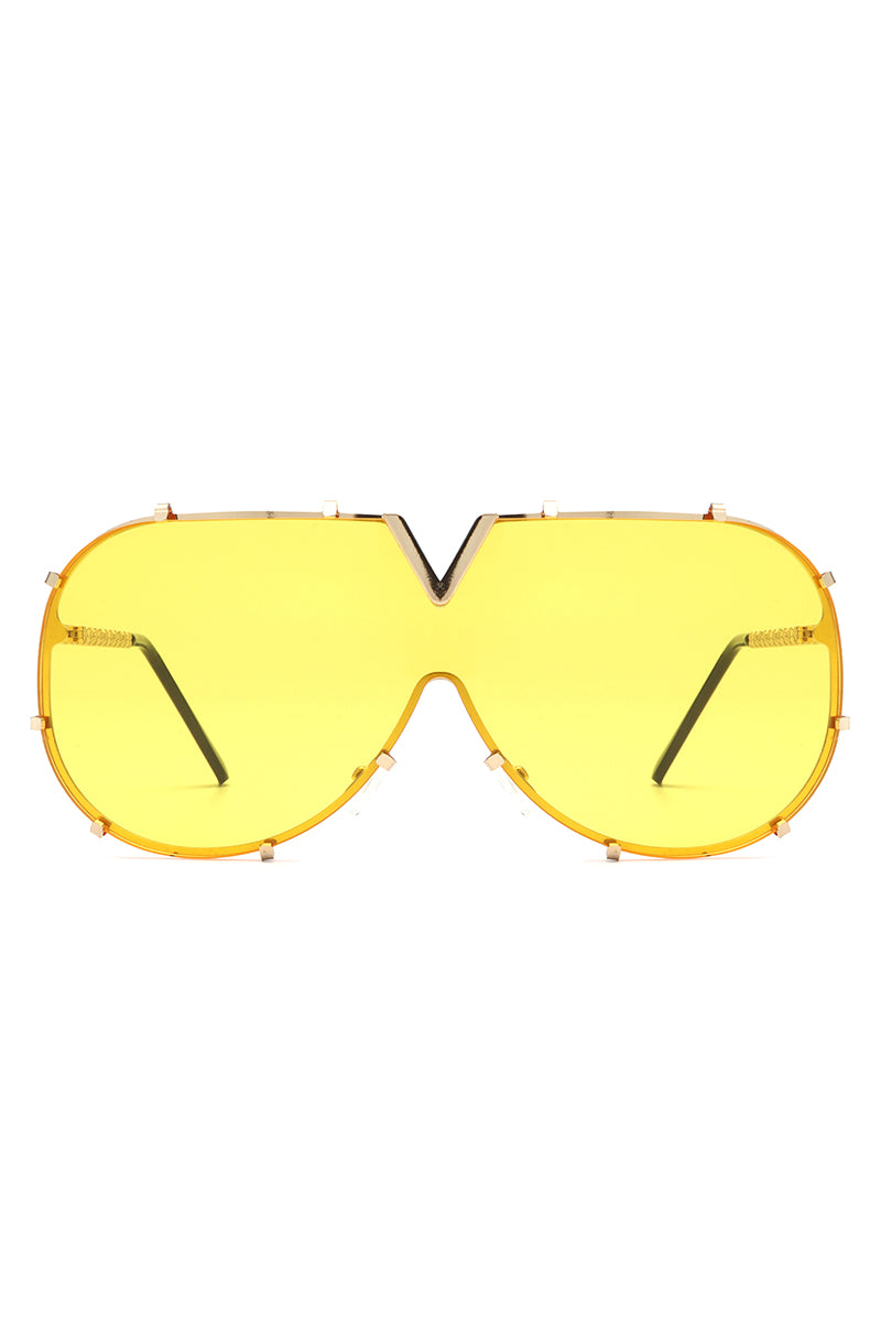 Dazzle - Oversized Luxury Aviator Sunglasses - Charming Charlie