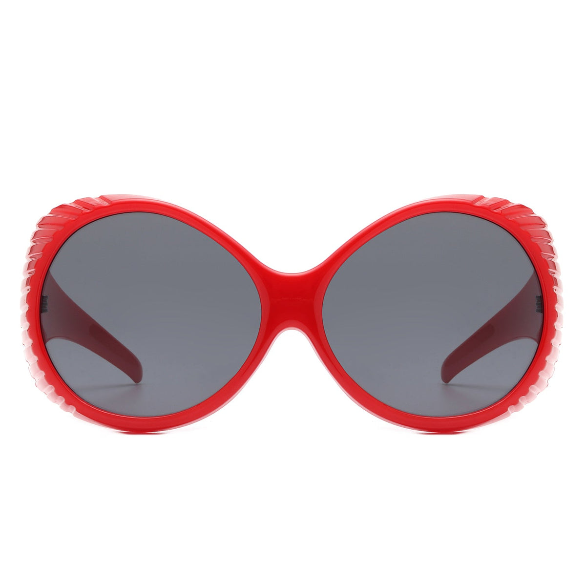 Radiant - Oversized Round Wrap-Around Fashion Women's Sunglasses - Charming Charlie