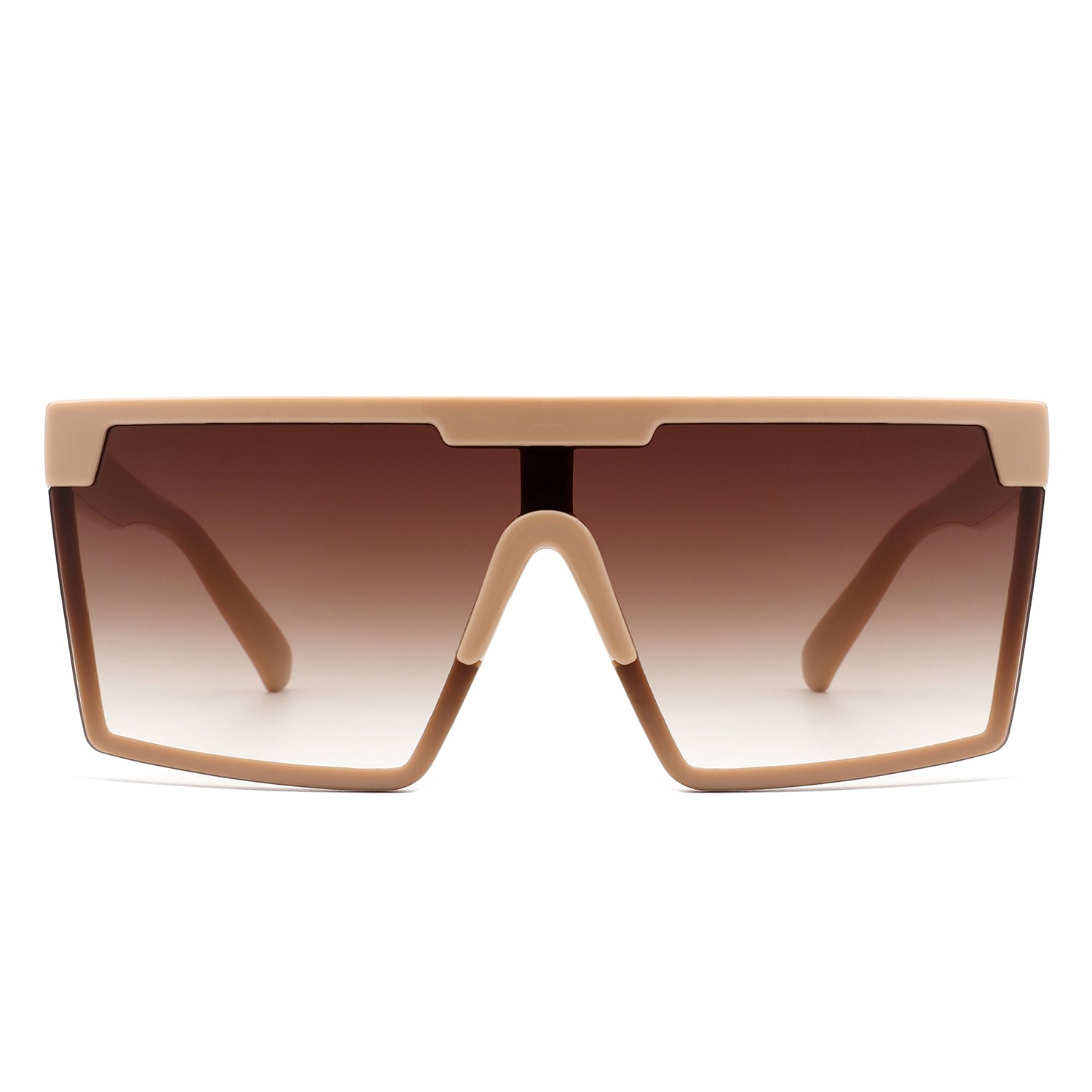 Vitalize - Oversize Retro Square Flat Top Tinted Fashion Women Sunglasses - Charming Charlie