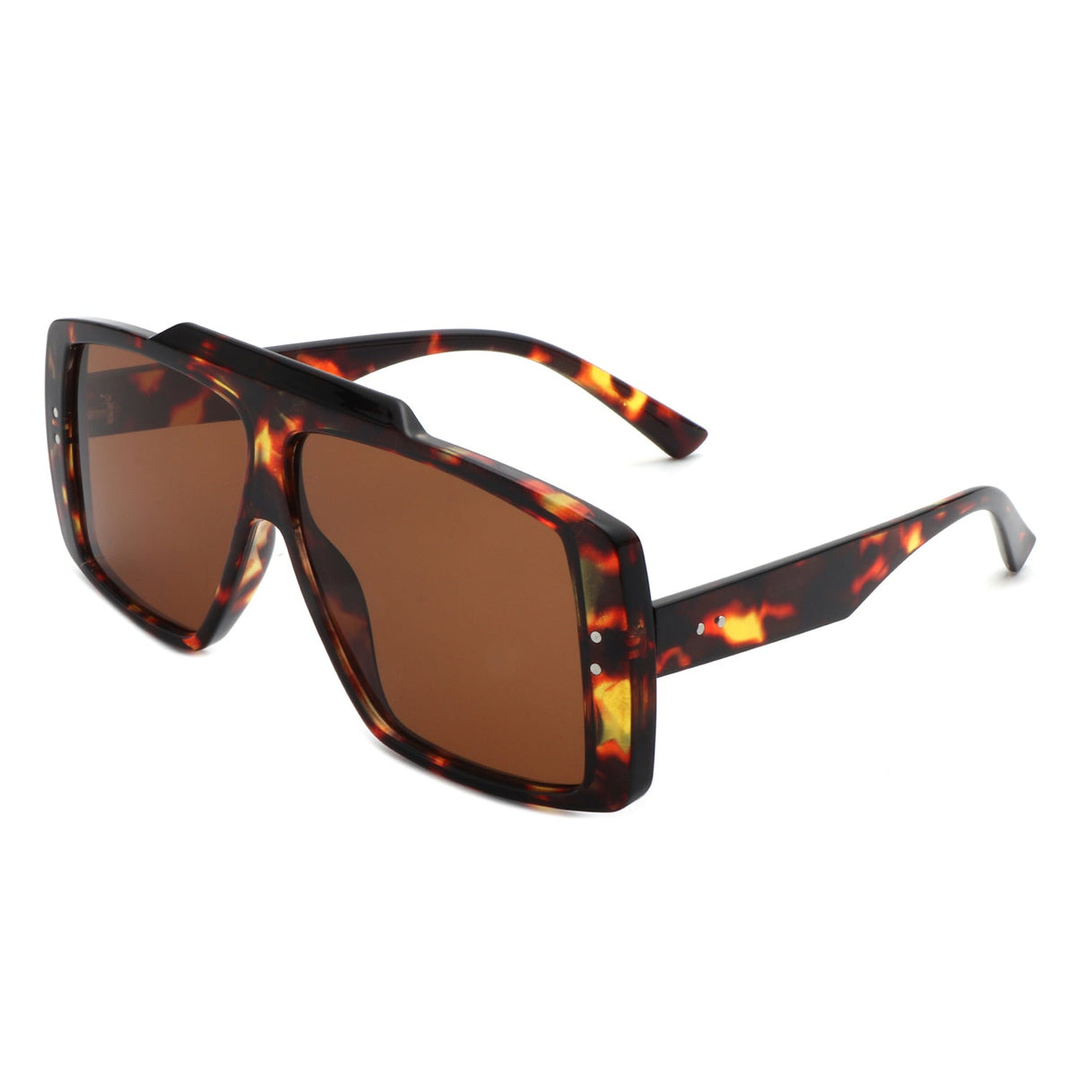 Halia - Square Retro Flat Top Vintage Inspired Fashion Sunglasses - Charming Charlie