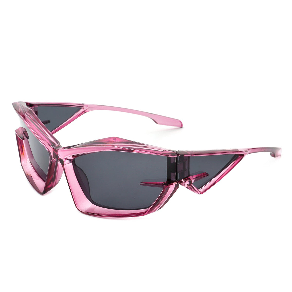 Pollich - Futuristic Rectangle Geometric Chunky Square Fashion Sunglasses - Charming Charlie