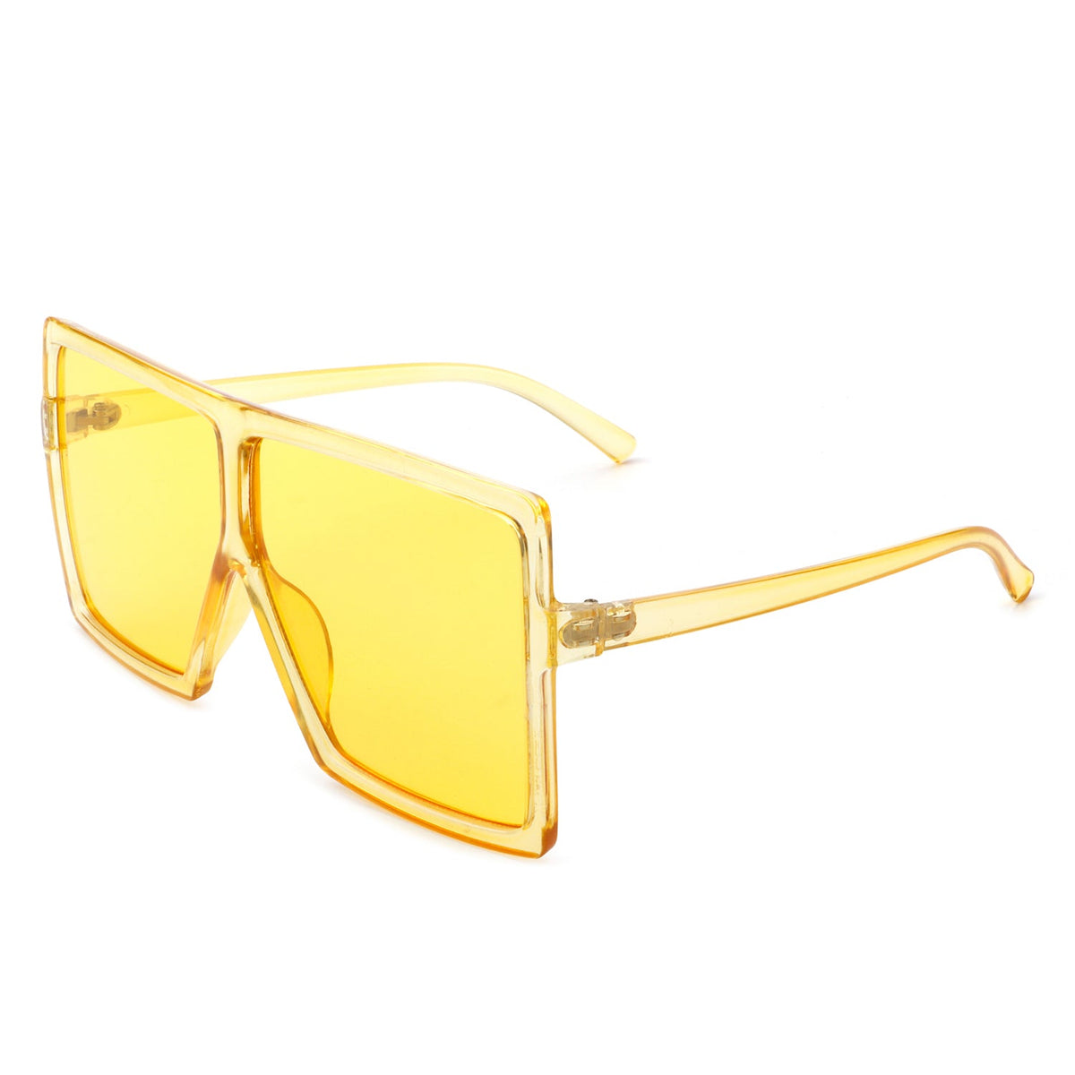 Amarylla - Oversize Flat Top Square Tinted Women Fashion Sunglasses - Charming Charlie
