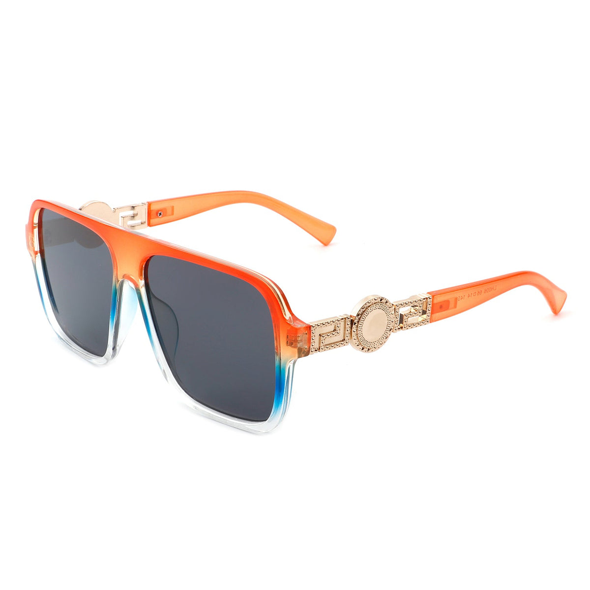 Violetra - Retro Square Aviator Style Vintage Flat Top Sunglasses - Charming Charlie