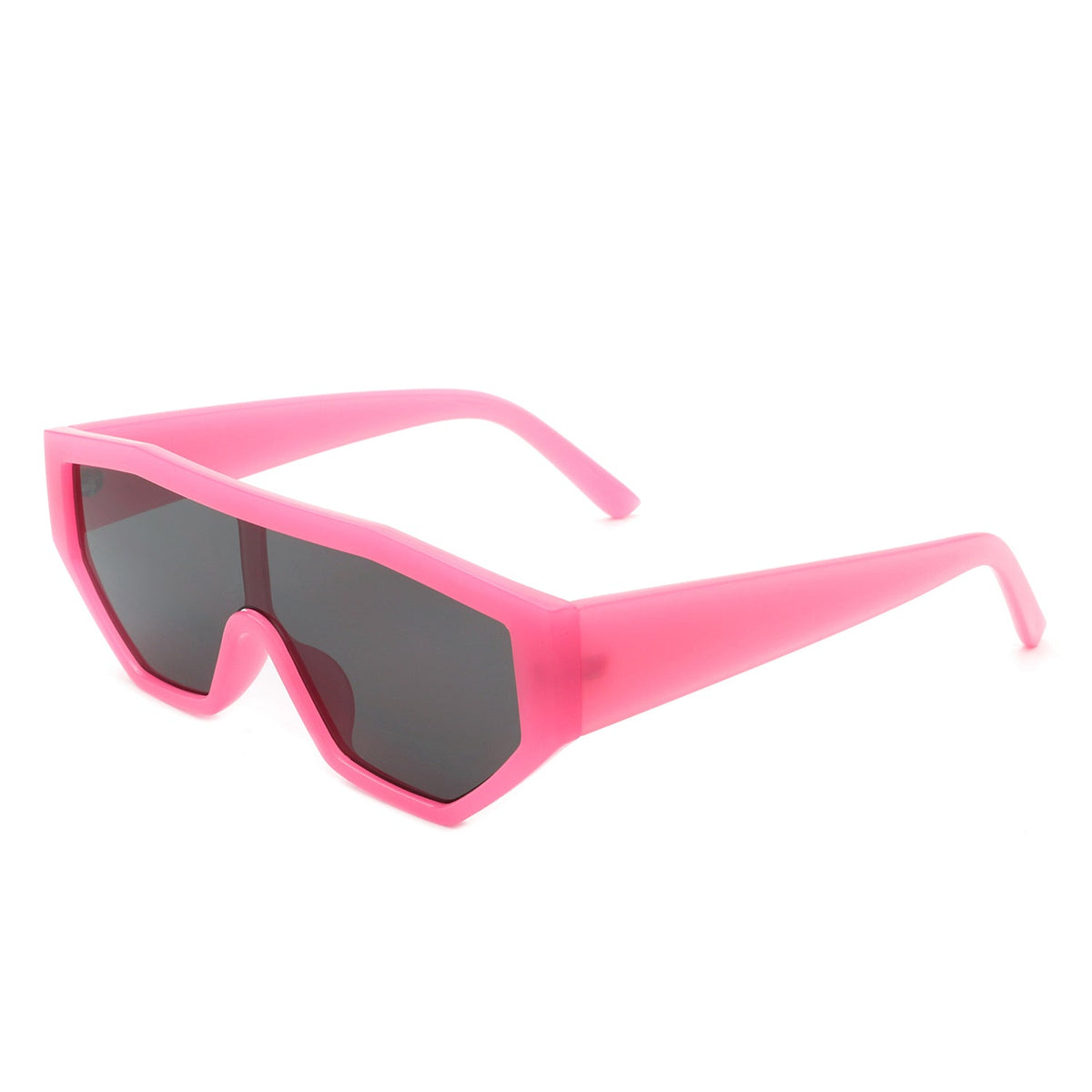 Firelily - Geometric Square Oversize Futuristic Fashion Sunglasses - Charming Charlie