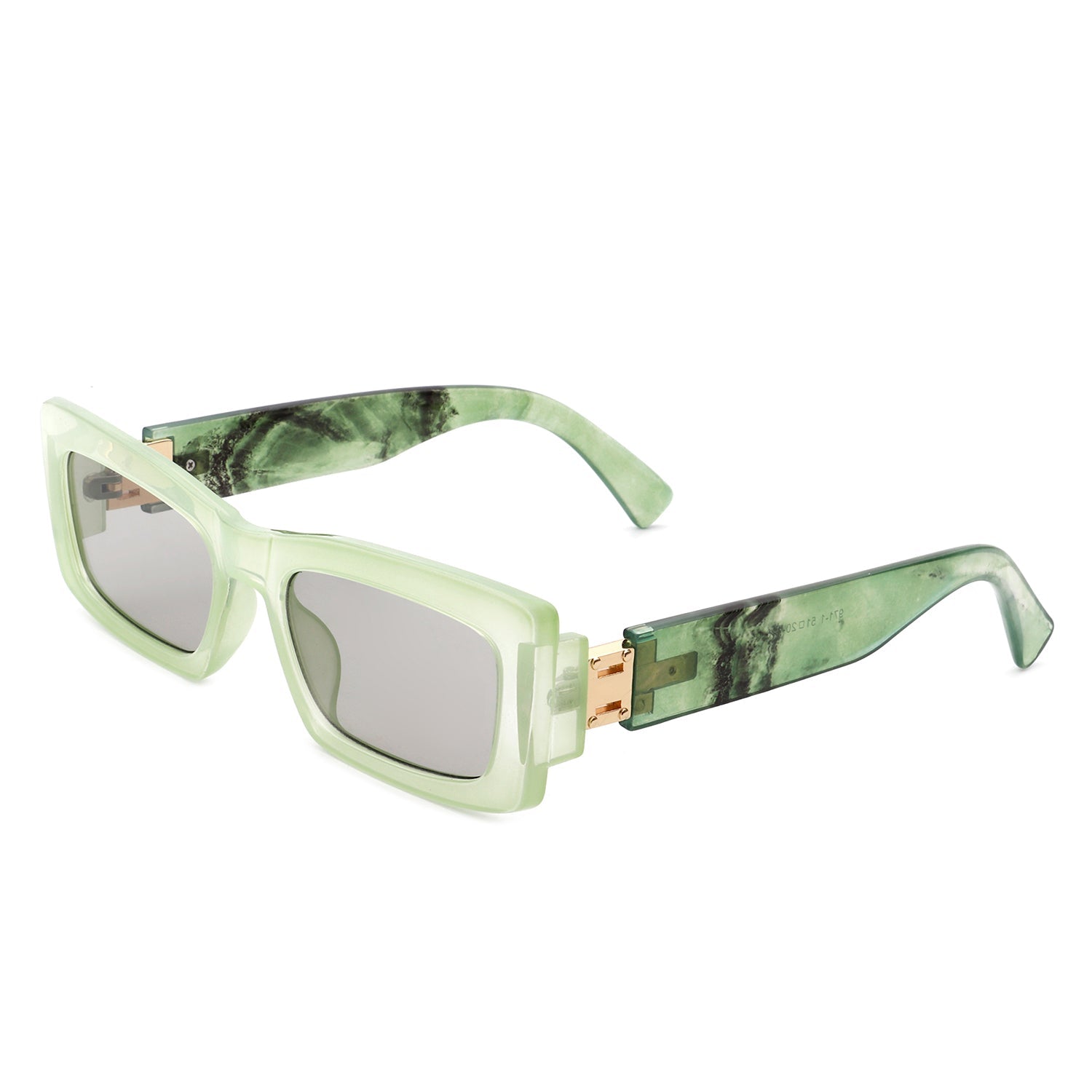 Illumyne - Retro Narrow Rectangle Flat Top Slim Fashion Sunglasses - Charming Charlie