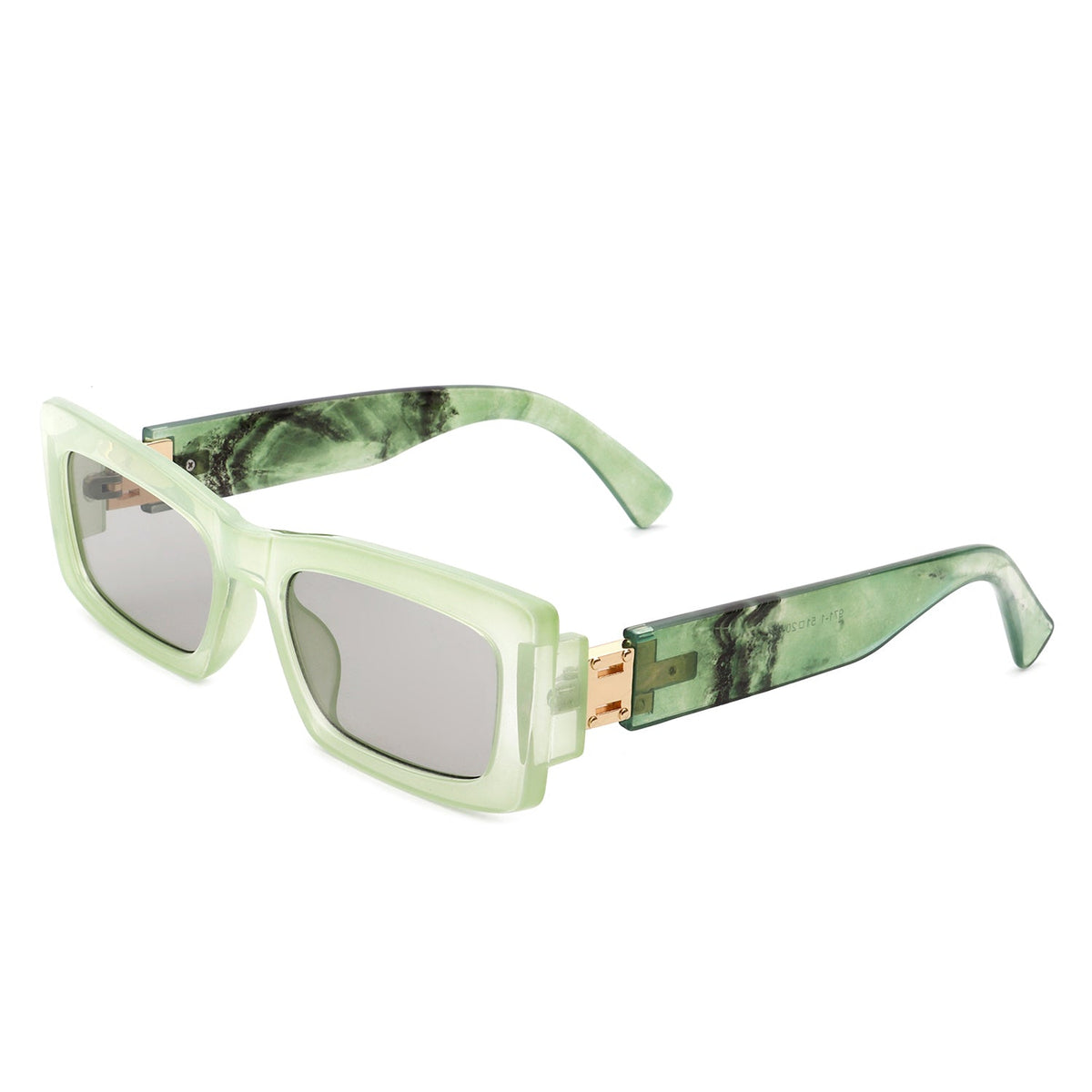 Illumyne - Retro Narrow Rectangle Flat Top Slim Fashion Sunglasses - Charming Charlie