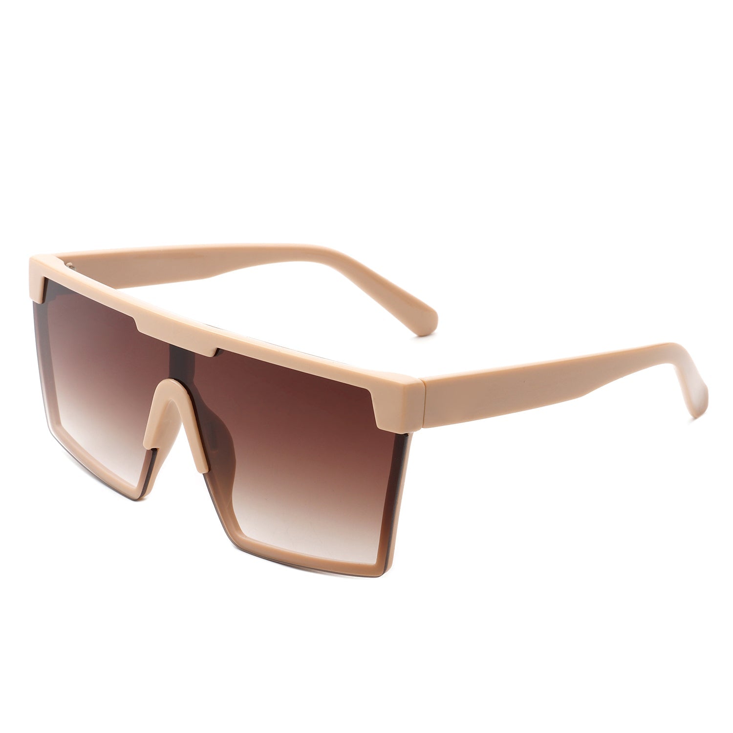 Vitalize - Oversize Retro Square Flat Top Tinted Fashion Women Sunglasses - Charming Charlie