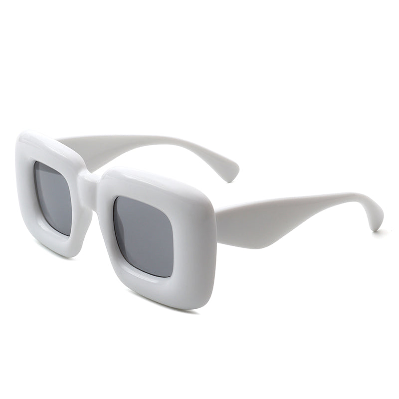 Rayne - Y2K Square Inflated Chunky Retro Funny Sunglasses - Charming Charlie