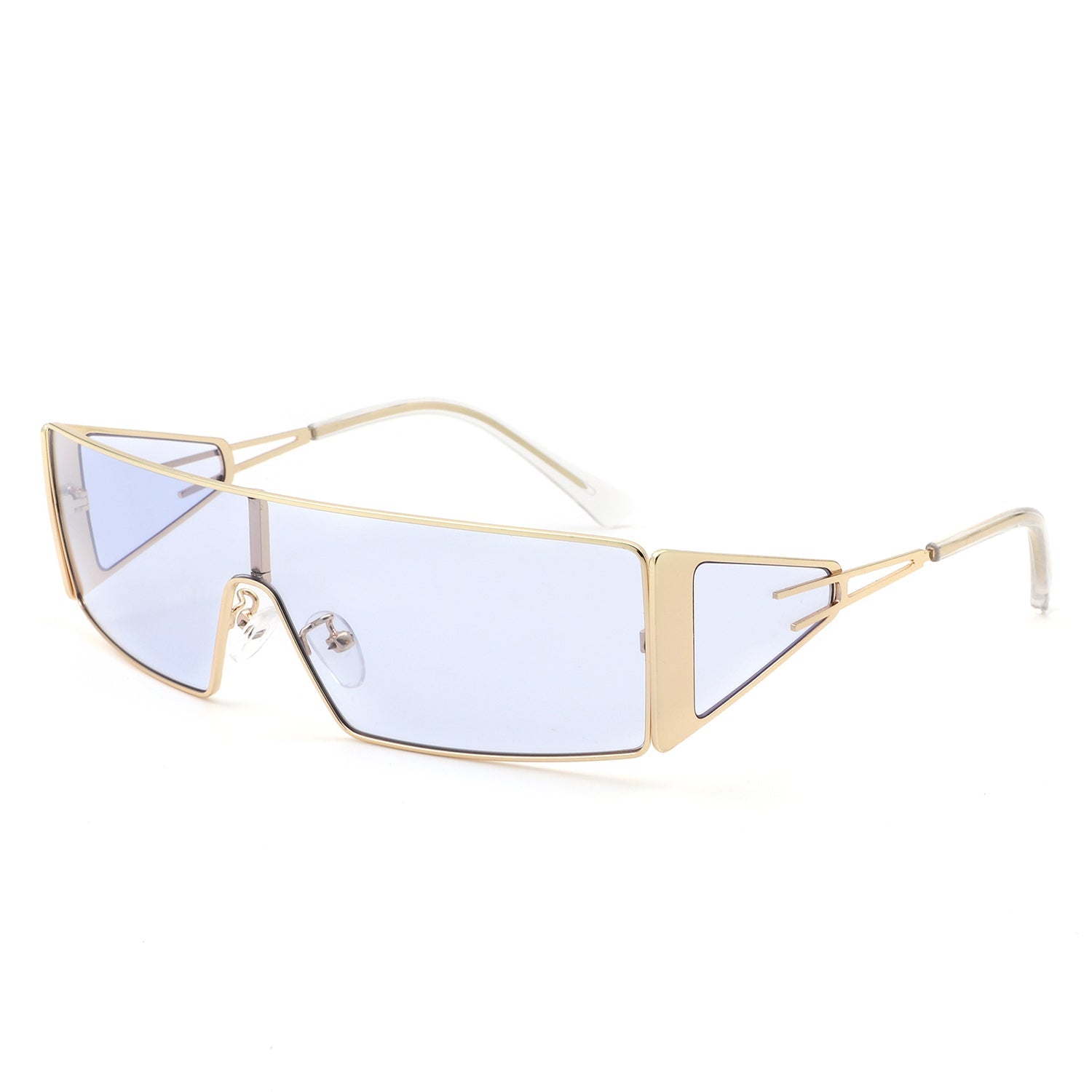 Vortex - Square Wrap-Around Retro Rectangle Fashion Sunglasses - Charming Charlie