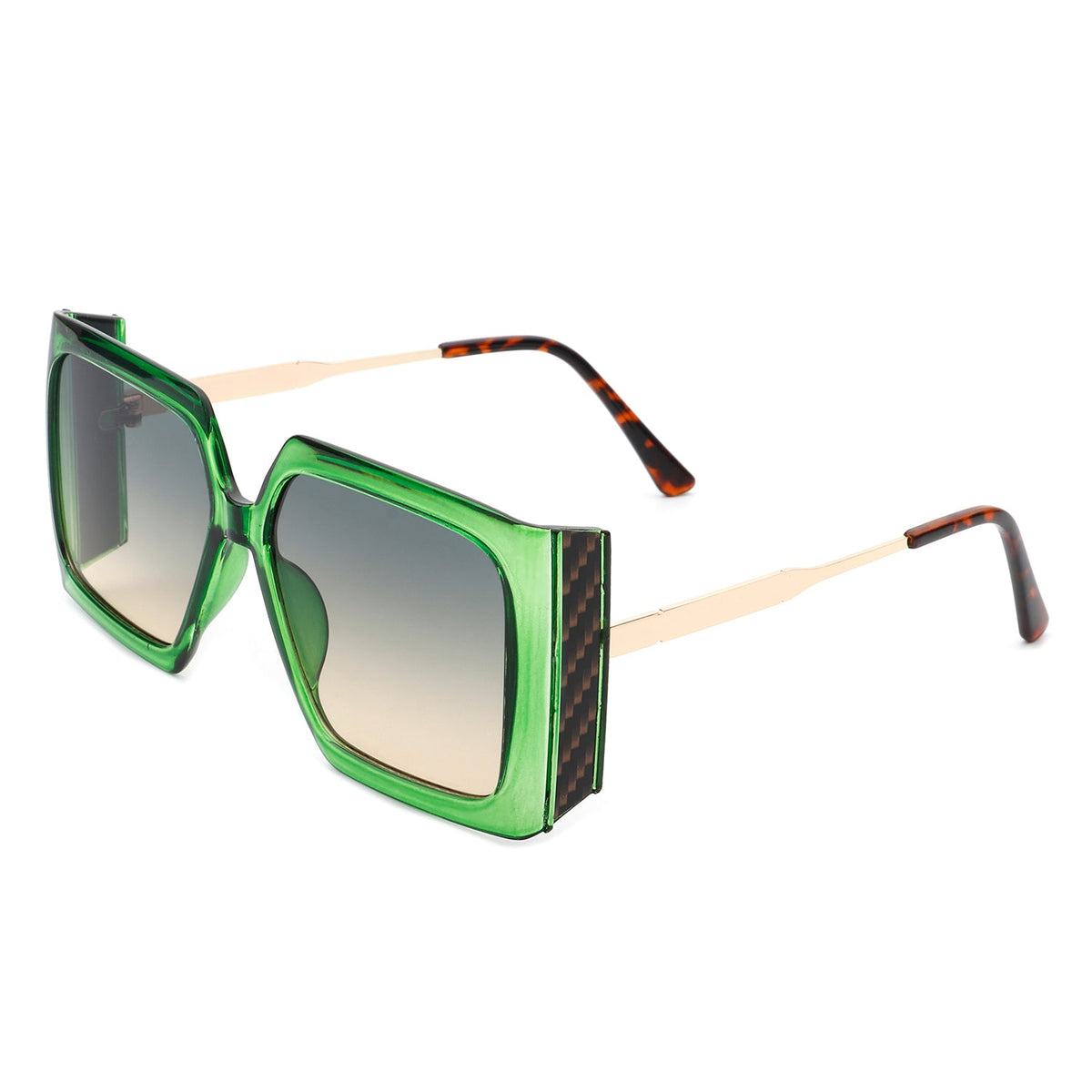 Yellowra - Women Oversize Retro Square Large Fashion Sunglasses - Charming Charlie