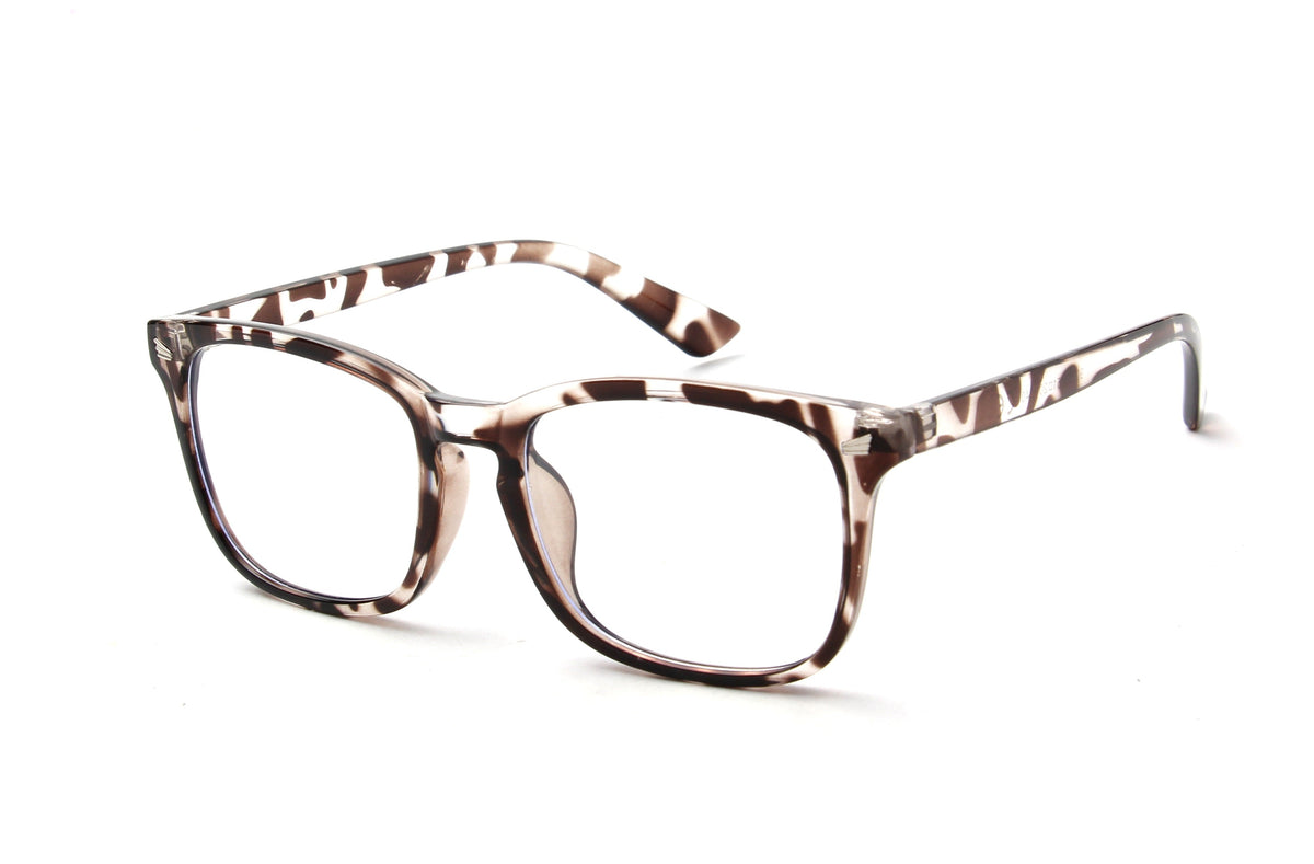 Venezia | Classic Rectangle Horn Rimmed Blue Light Blocker Glasses - Charming Charlie