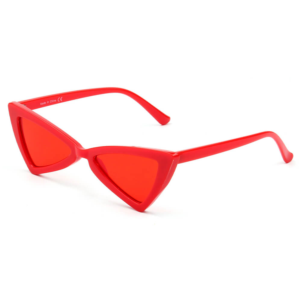 FIRENZE | S1053 - Women High Pointed Cat Eye Sunglasses - Cramilo Eyewear - Stylish Trendy Affordable Sunglasses Clear Glasses Eye Wear Fashion