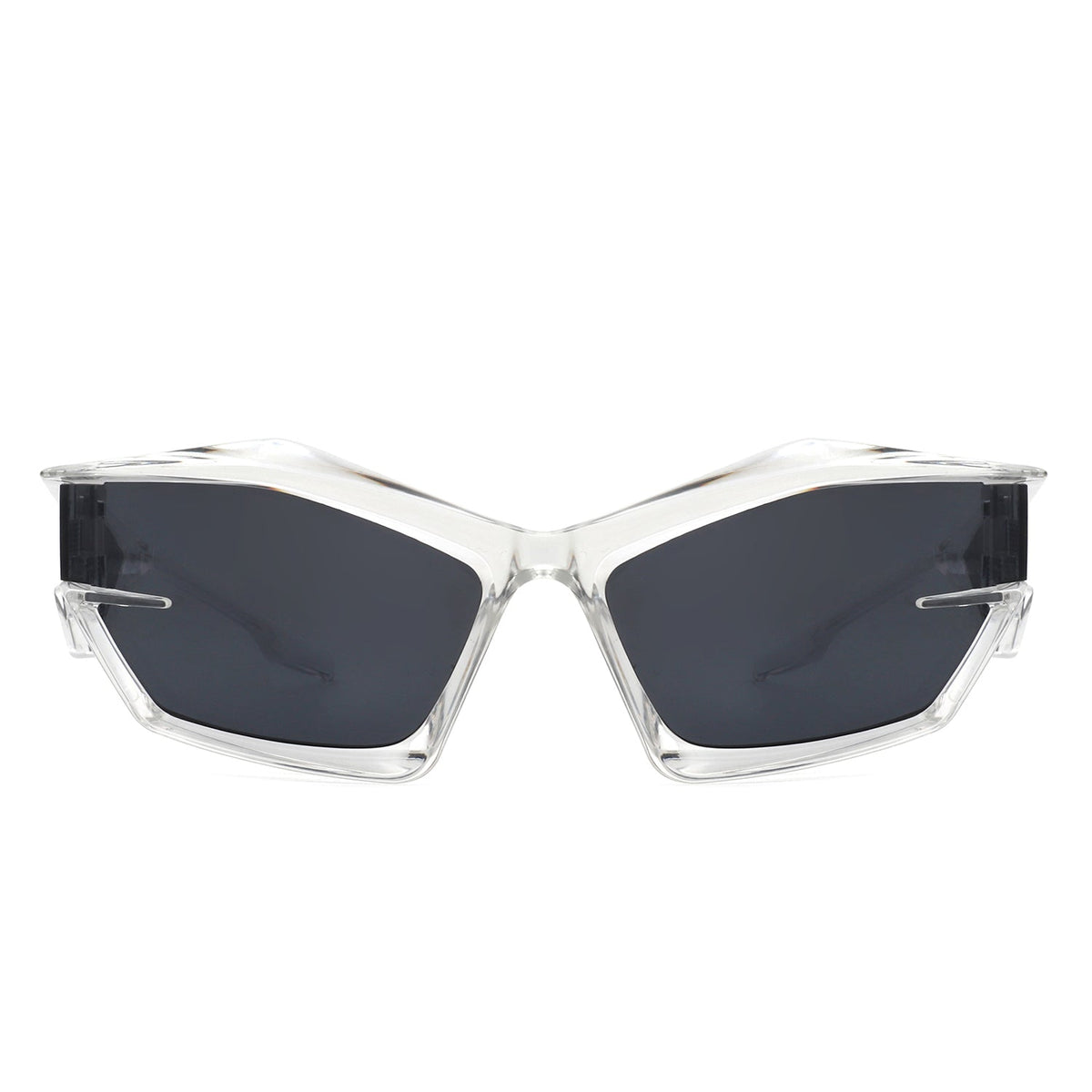 Pollich - Futuristic Rectangle Geometric Chunky Square Fashion Sunglasses - Charming Charlie