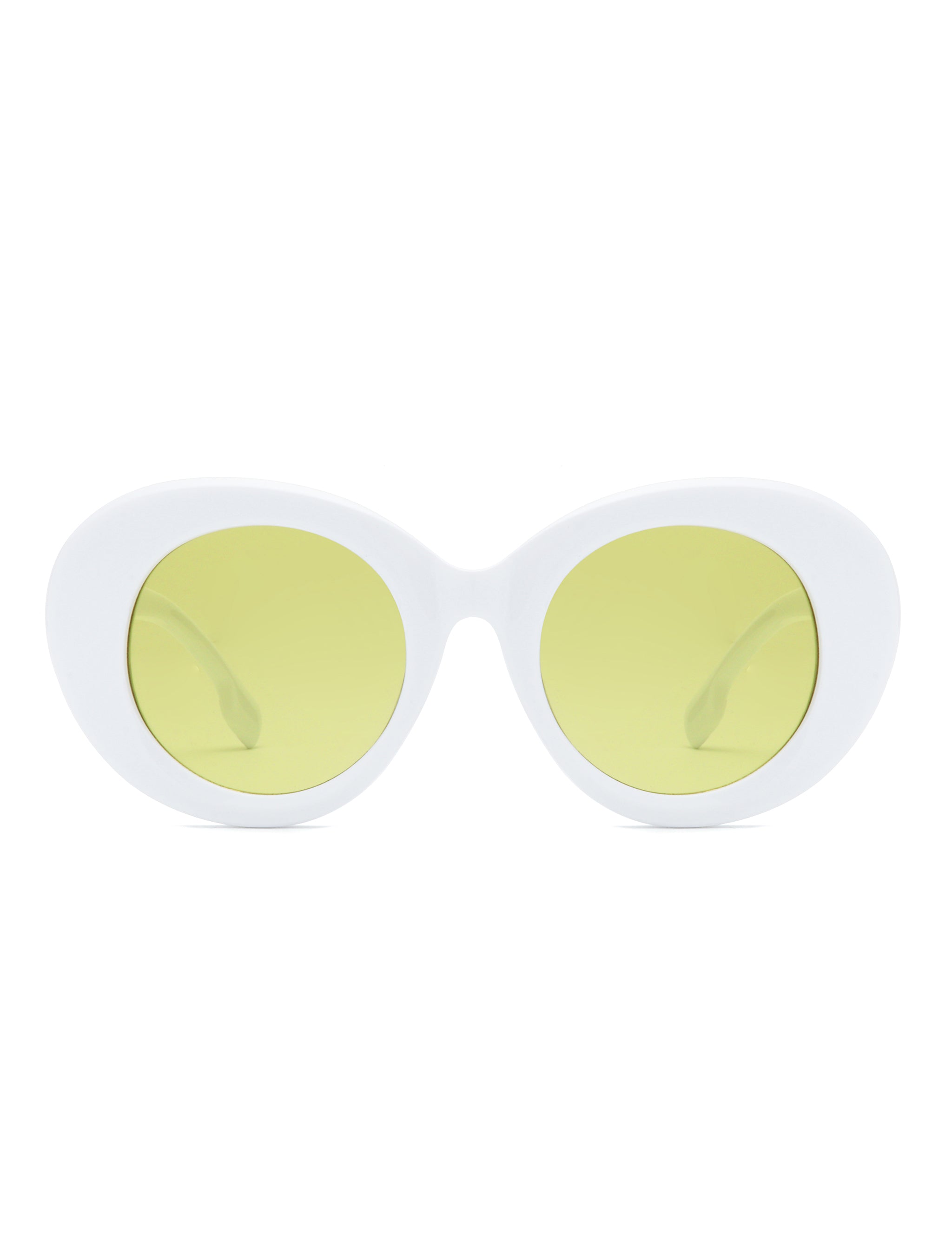 Optic - Round Oval Oversized Women's Fashion Sunglasses - Charming Charlie