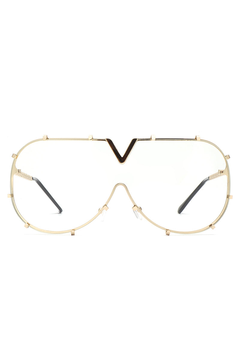 Dazzle - Oversized Luxury Aviator Sunglasses - Charming Charlie