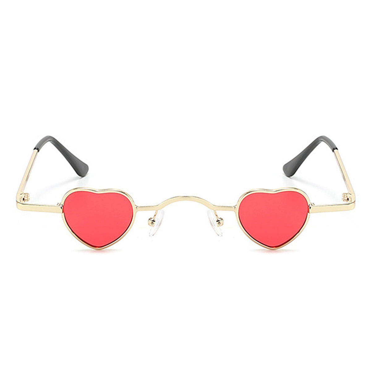 Zyral - Metal Heart Shaped Tinted Mini Color Pop Sunglasses - Charming Charlie