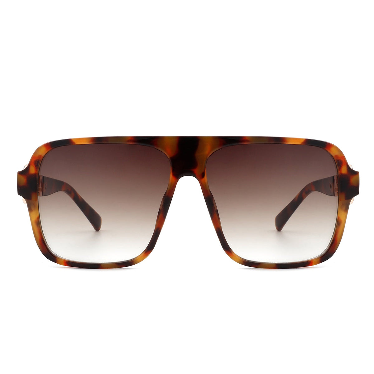 Violetra - Retro Square Aviator Style Vintage Flat Top Sunglasses - Charming Charlie