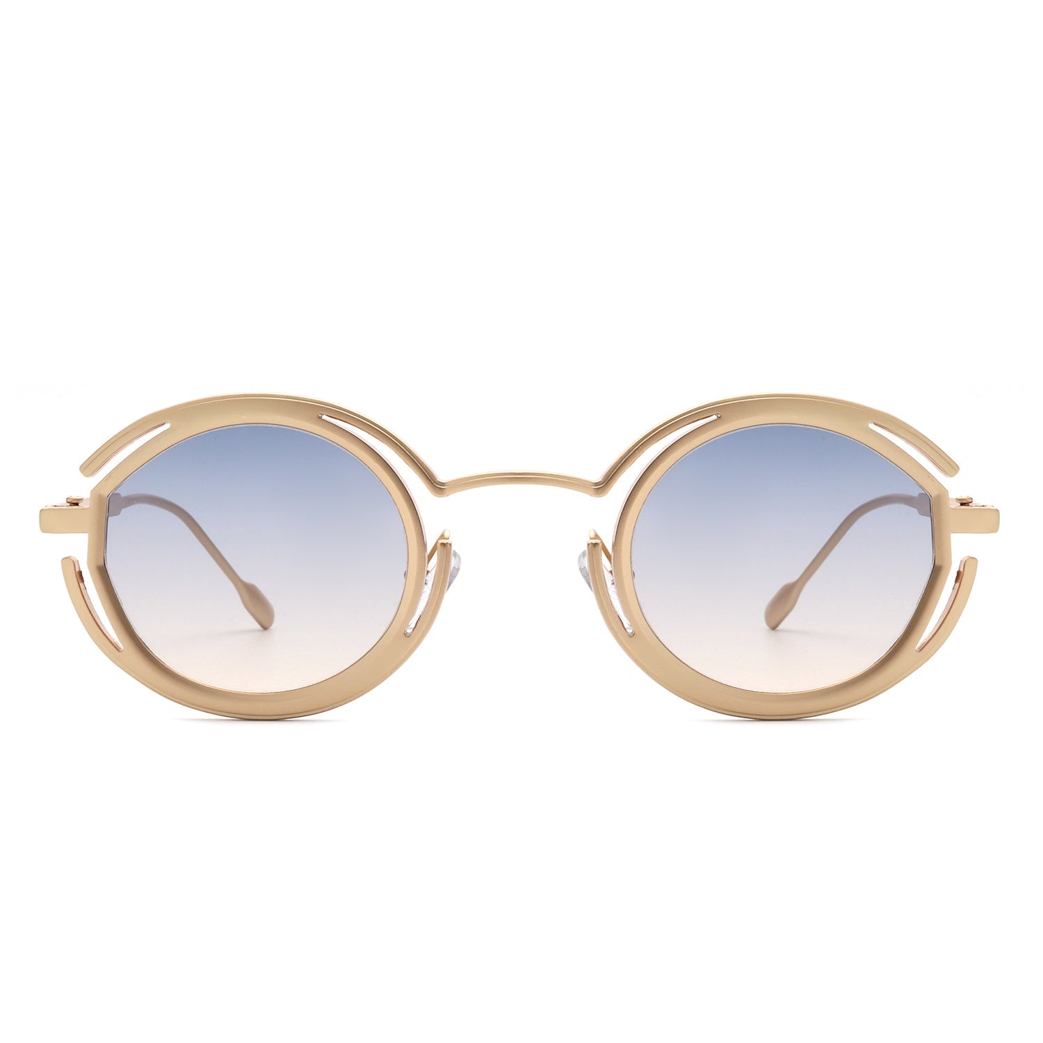 Moonmist - Fashion Circle Geometric Round Futuristic Fashion Sunglasses - Charming Charlie