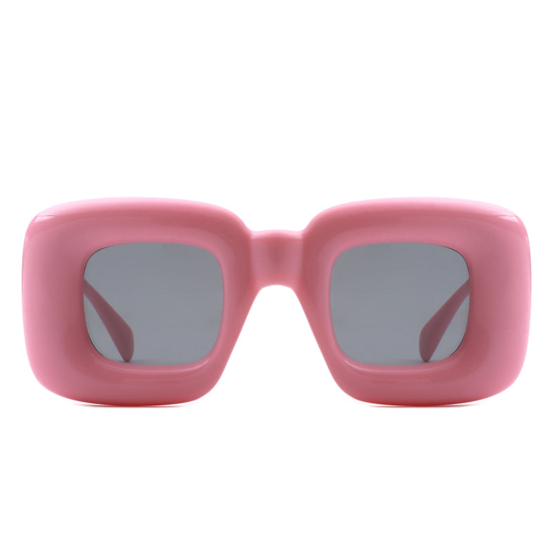 Rayne - Y2K Square Inflated Chunky Retro Funny Sunglasses - Charming Charlie