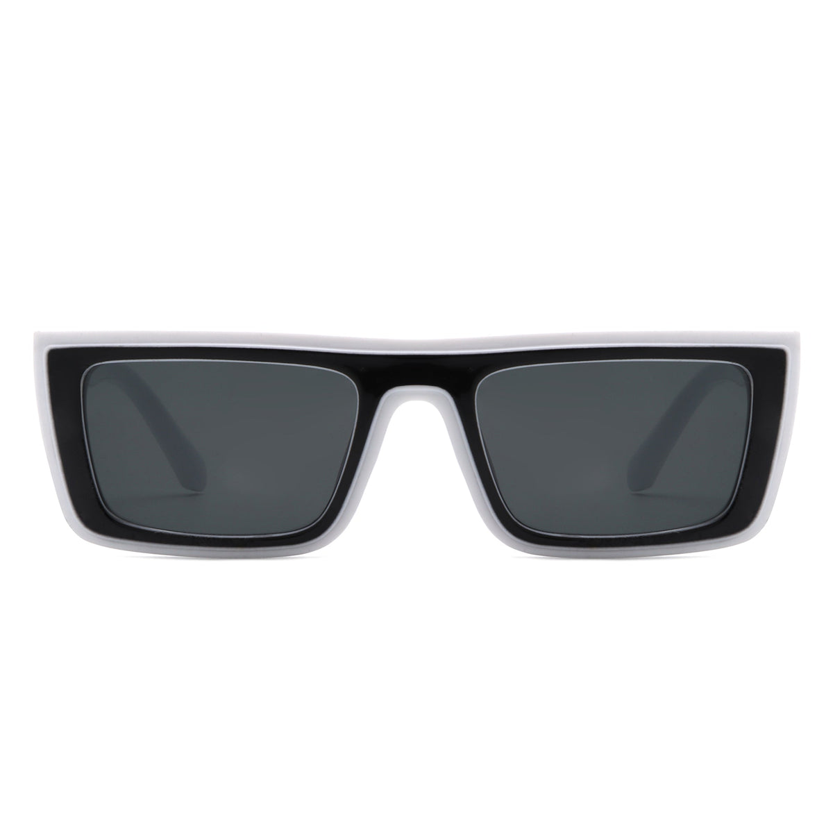 Tybalt - Retro Rectangle Square Flat Top Sunglasses - Charming Charlie