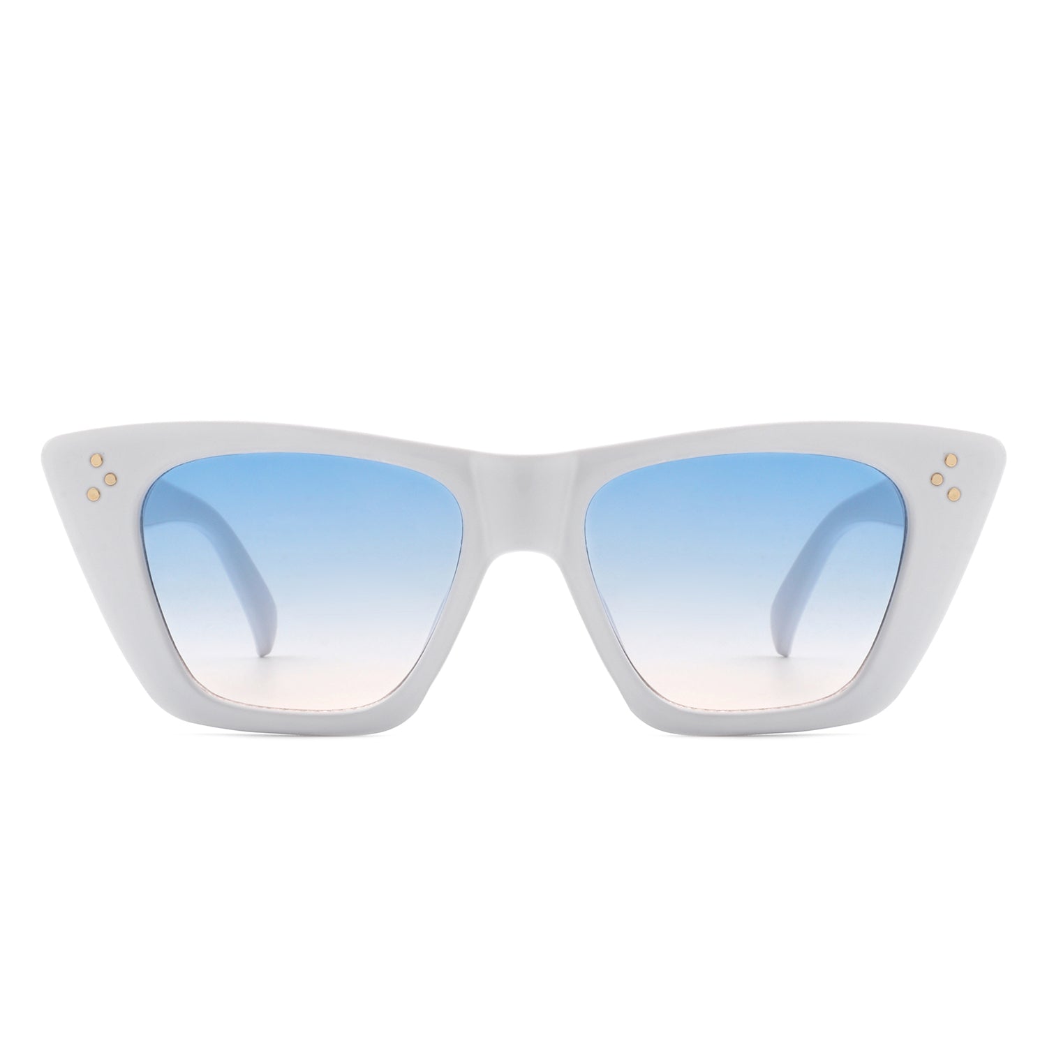 Lightnin - Women Retro Cat Eye Fashion Square Sunglasses - Charming Charlie