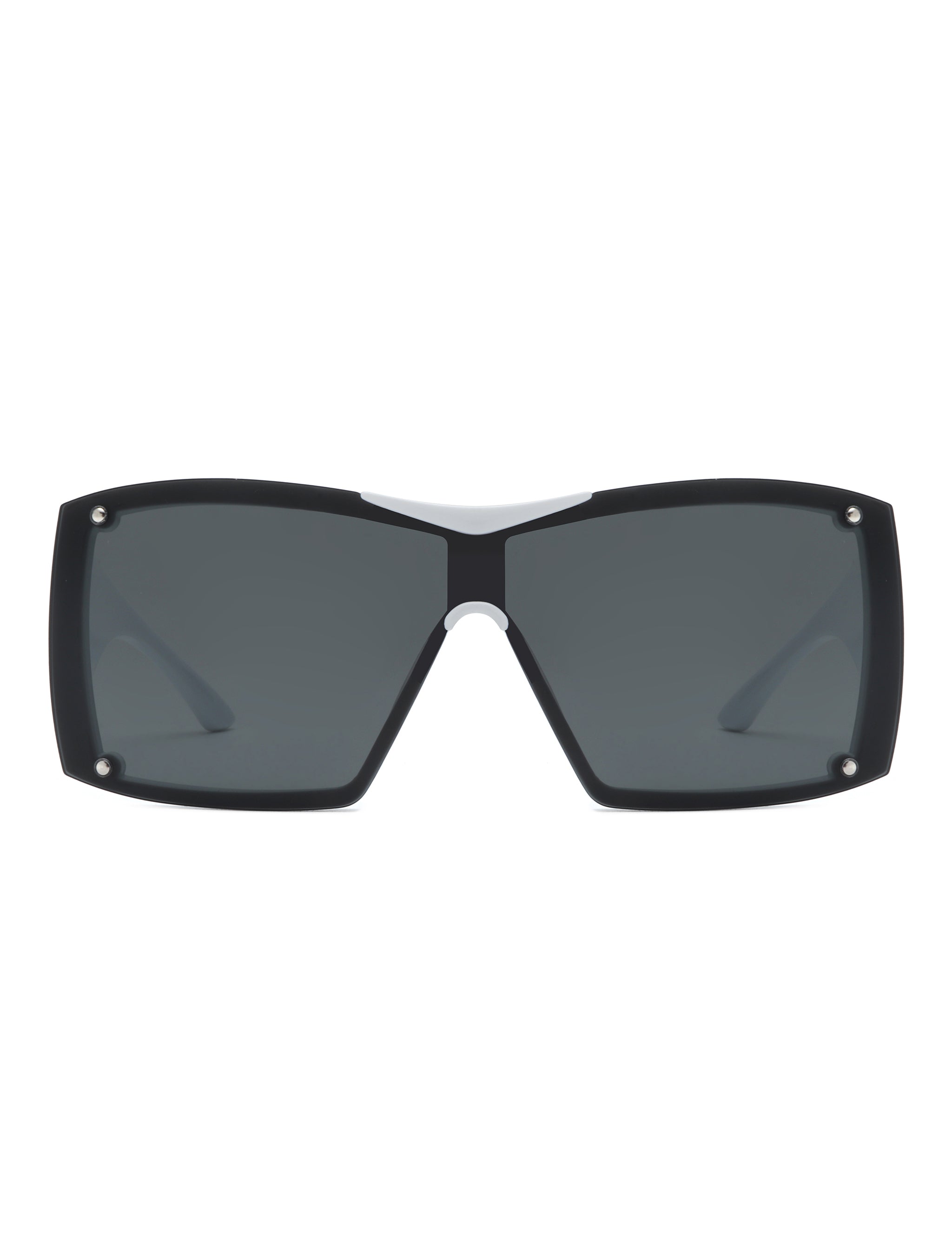 Fizz - Oversized Thick Frame Wrap-Around Women's Square Sunglasses - Charming Charlie