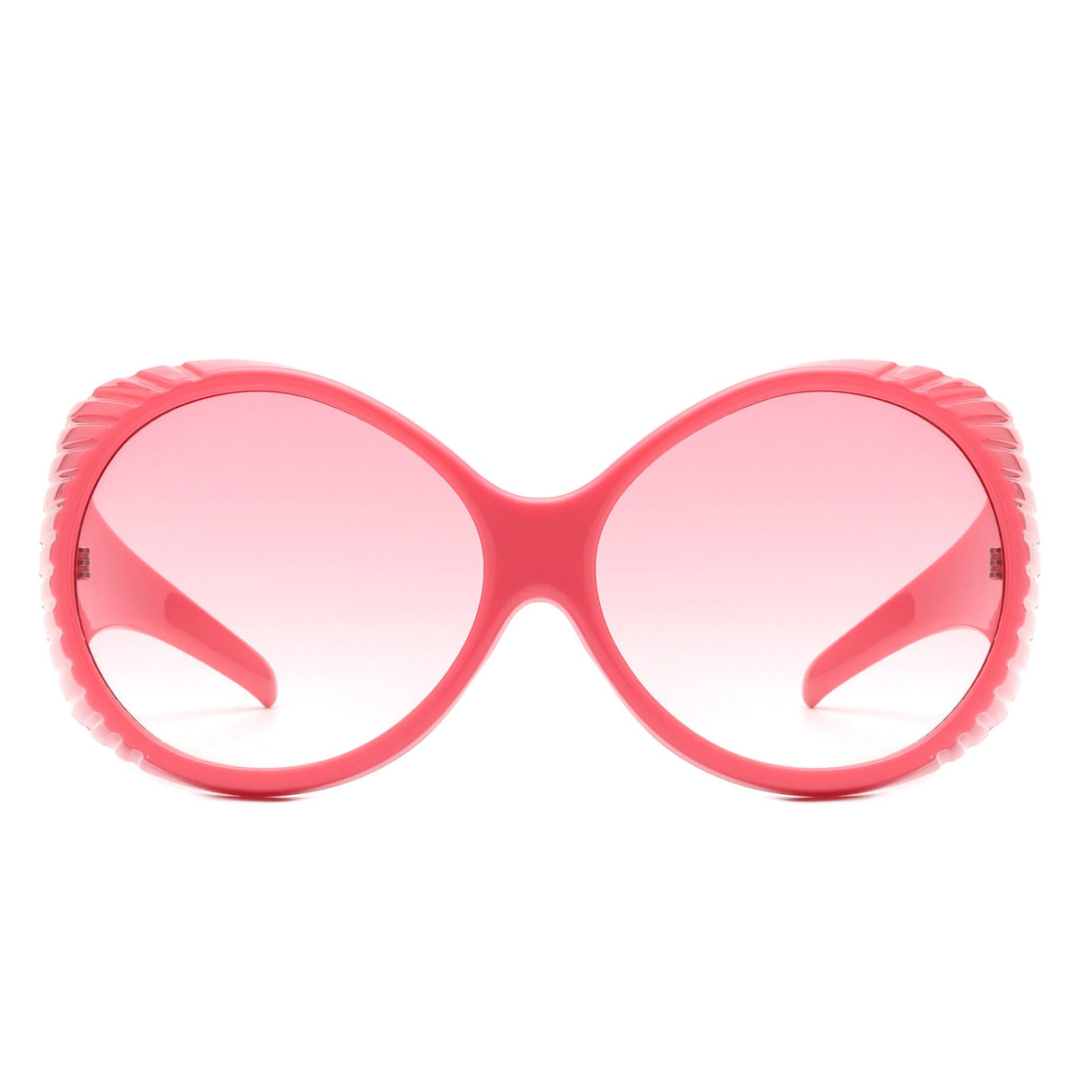 Radiant - Oversized Round Wrap-Around Fashion Women's Sunglasses - Charming Charlie