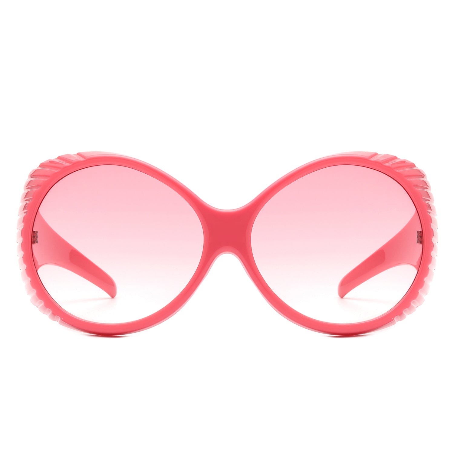 Radiant - Oversized Round Wrap-Around Fashion Women's Sunglasses - Charming Charlie