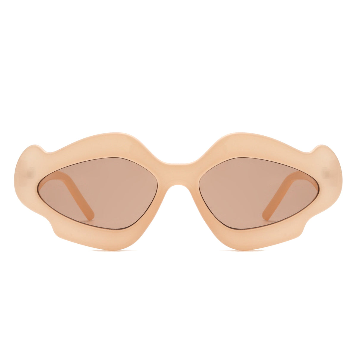 Zyrith - Geometric Wavy Designed Women's Sunglasses - Charming Charlie