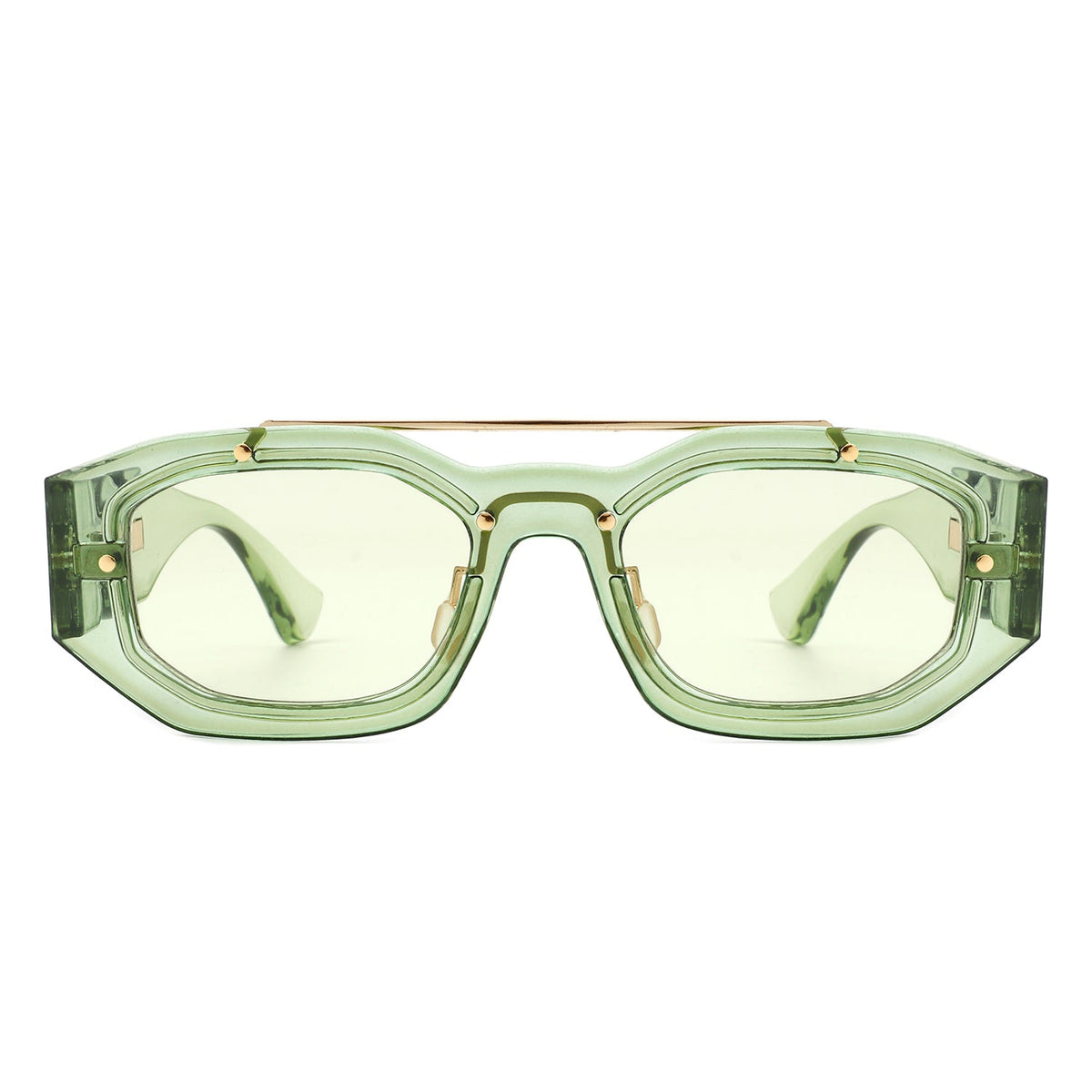 Xanadusk- Geometric Retro Irregular Brow-Bar Square Fashion Sunglasses - Charming Charlie