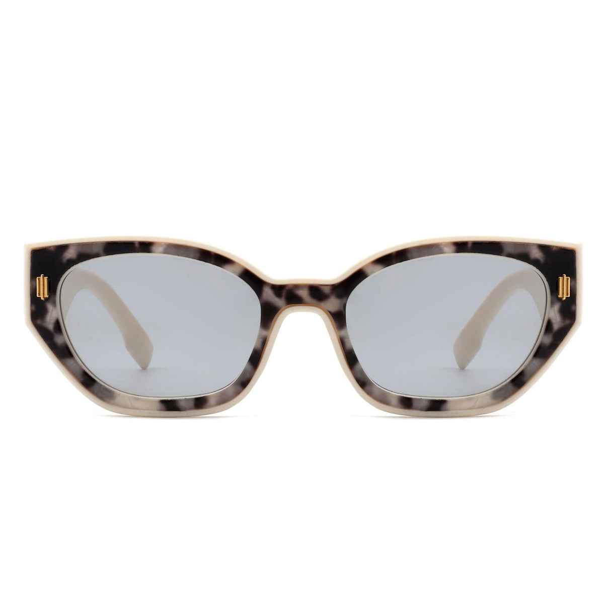 Dawnmist - Geometric Retro Round Irregular Narrow Cat Eye Sunglasses - Charming Charlie