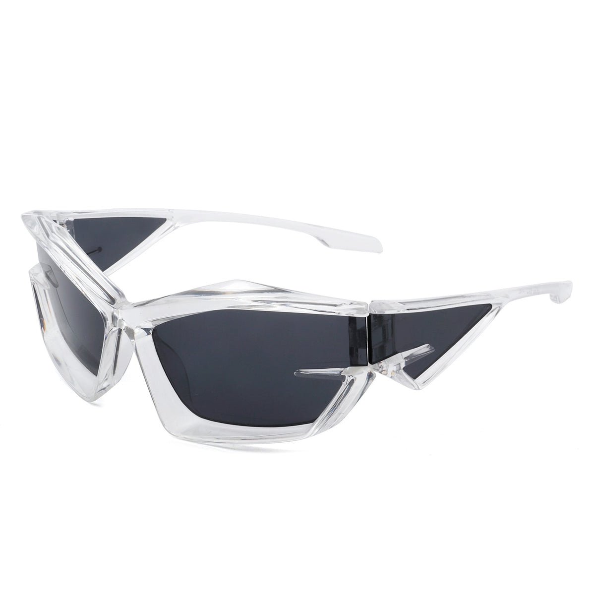 Pollich - Futuristic Rectangle Geometric Chunky Square Fashion Sunglasses - Charming Charlie