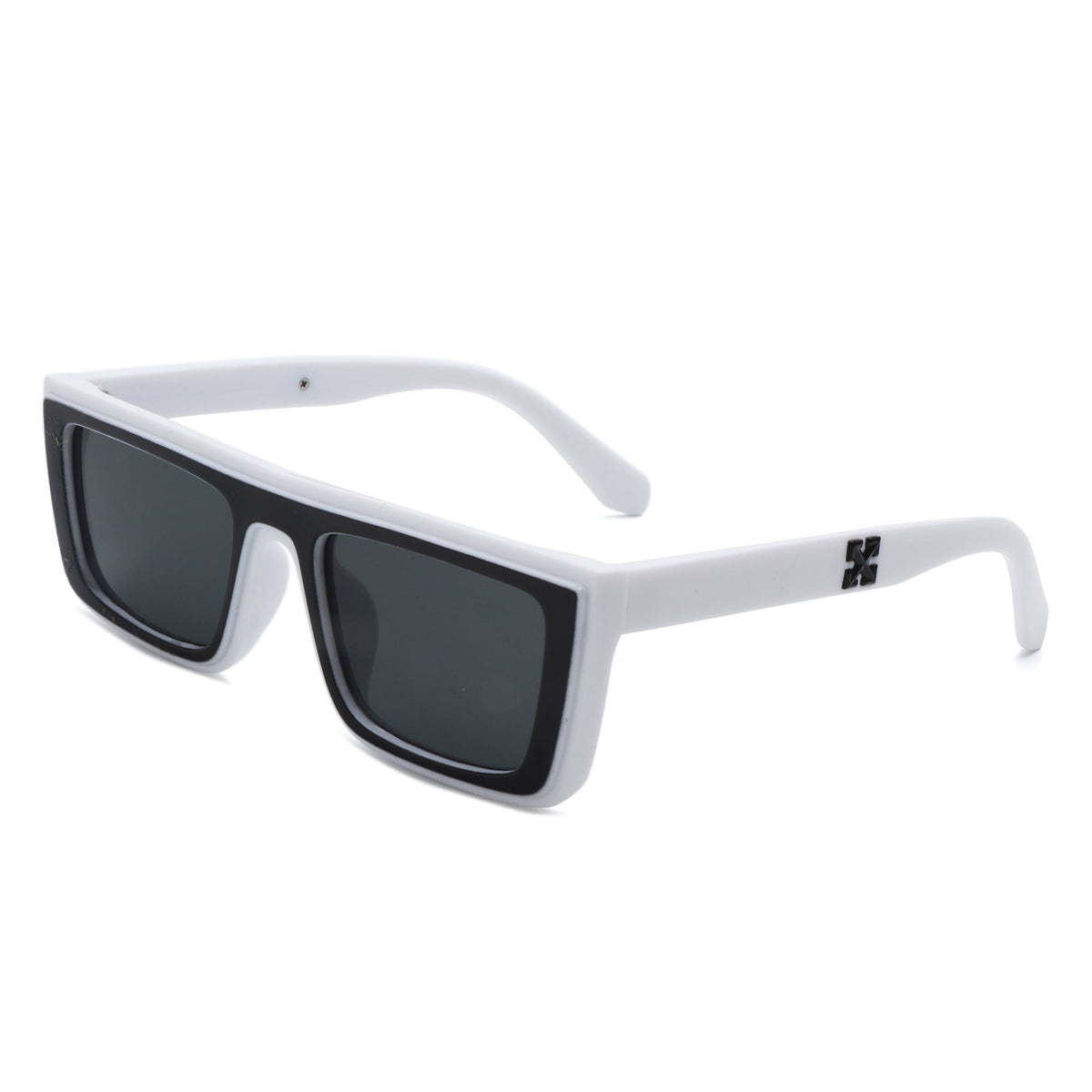Tybalt - Retro Rectangle Square Flat Top Sunglasses - Charming Charlie
