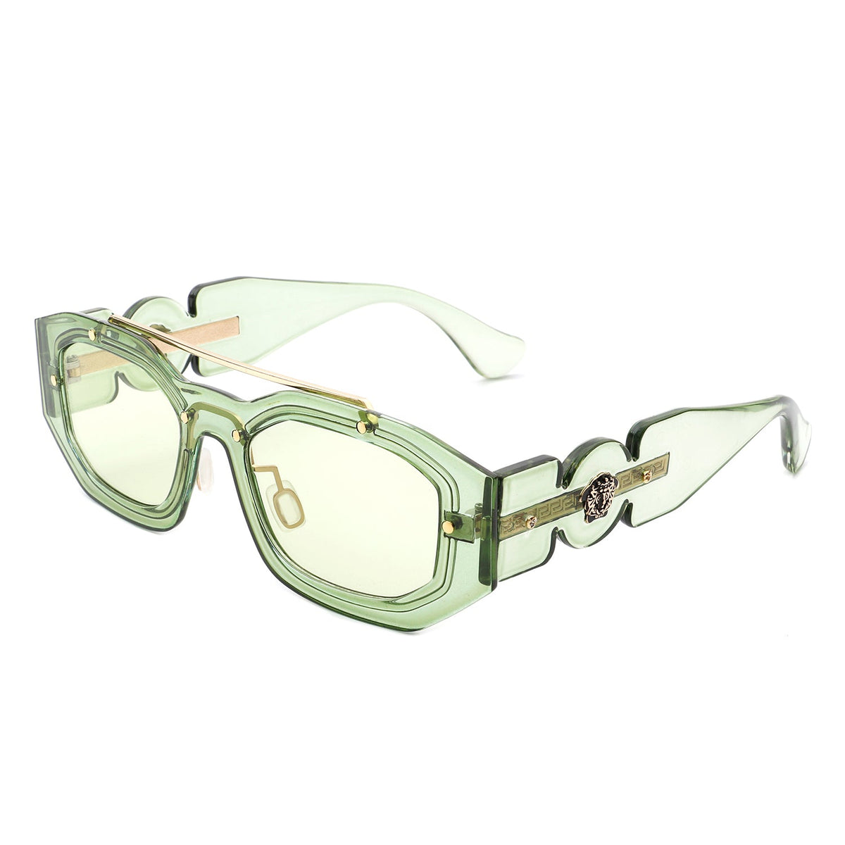 Xanadusk- Geometric Retro Irregular Brow-Bar Square Fashion Sunglasses - Charming Charlie