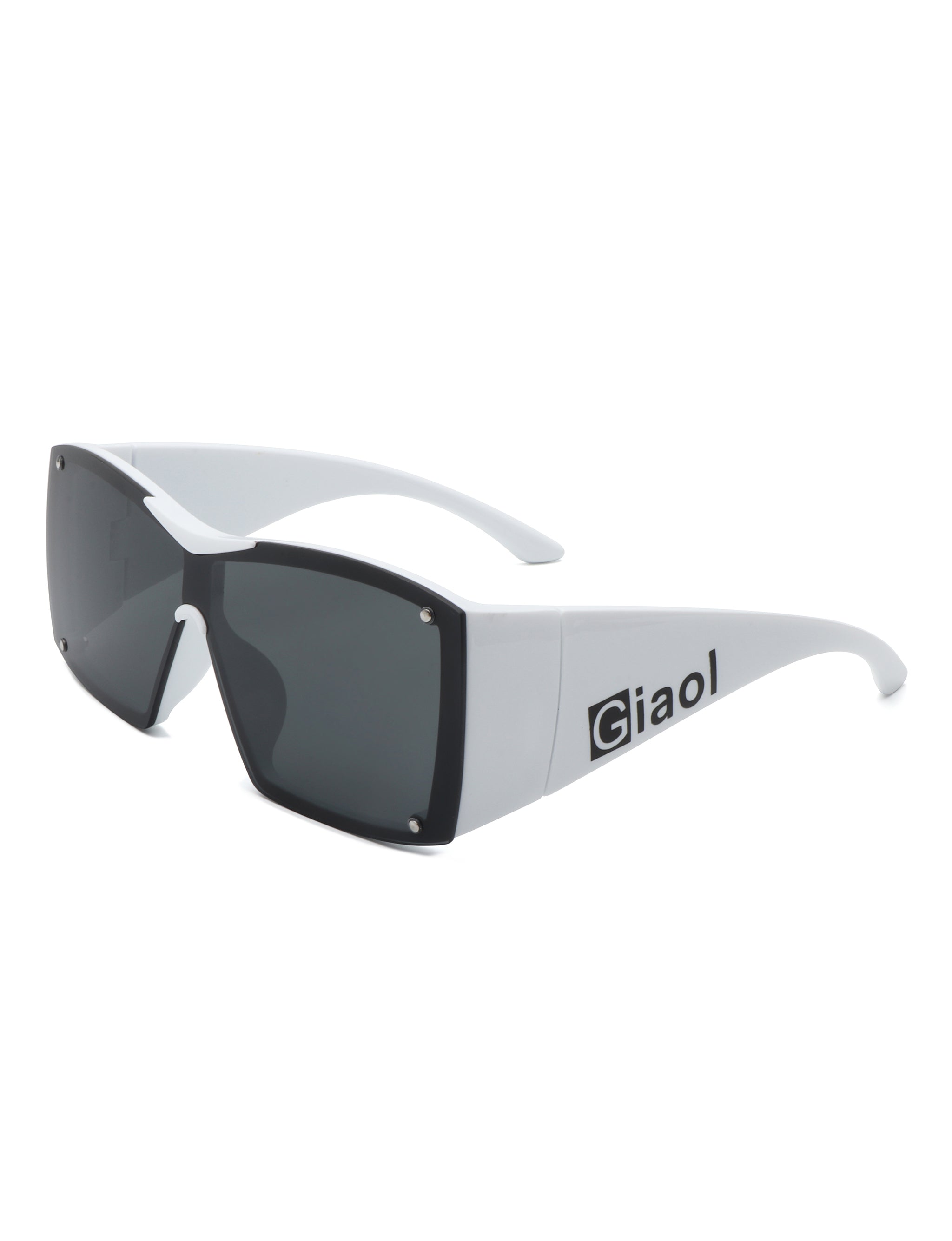 Fizz - Oversized Thick Frame Wrap-Around Women's Square Sunglasses - Charming Charlie