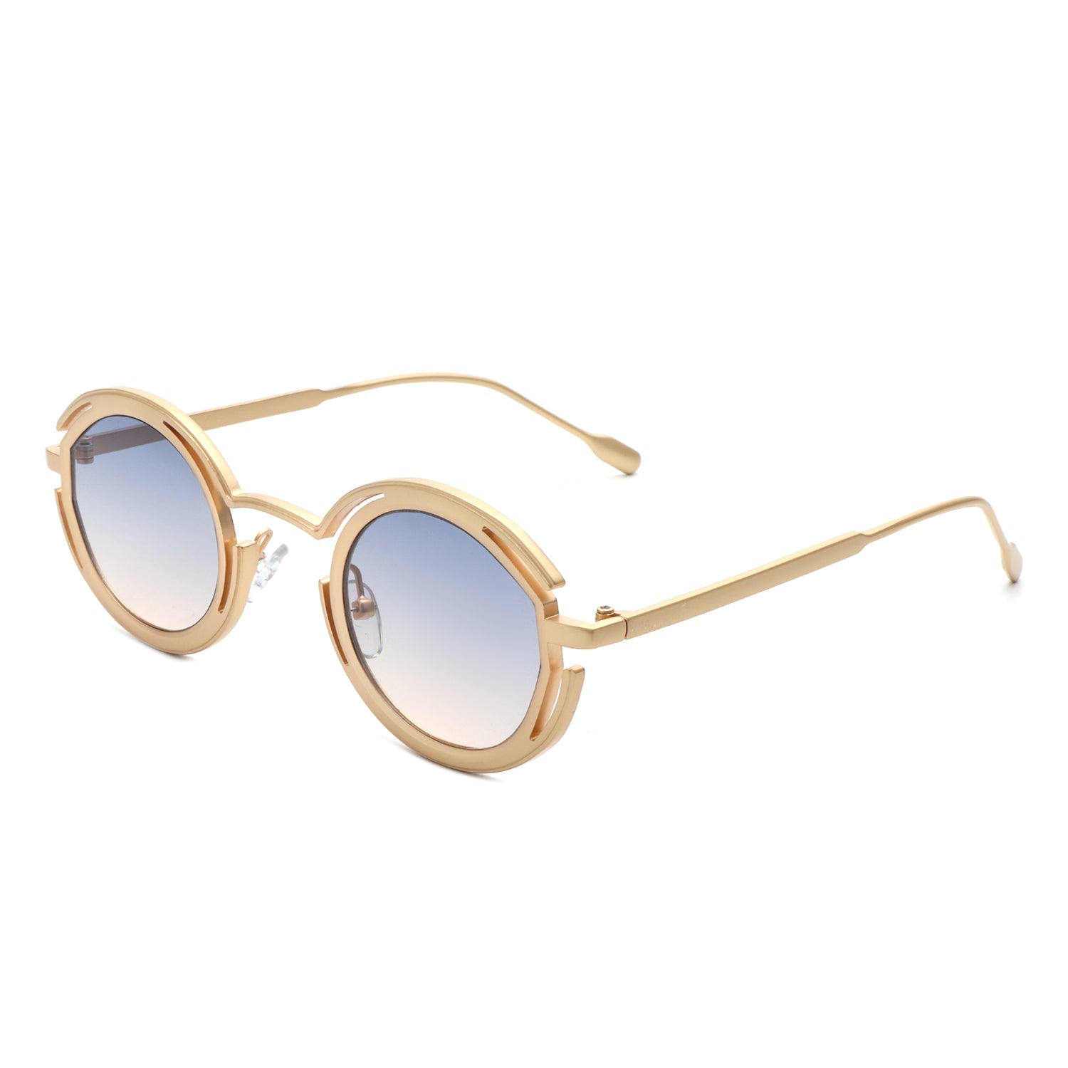 Moonmist - Fashion Circle Geometric Round Futuristic Fashion Sunglasses - Charming Charlie